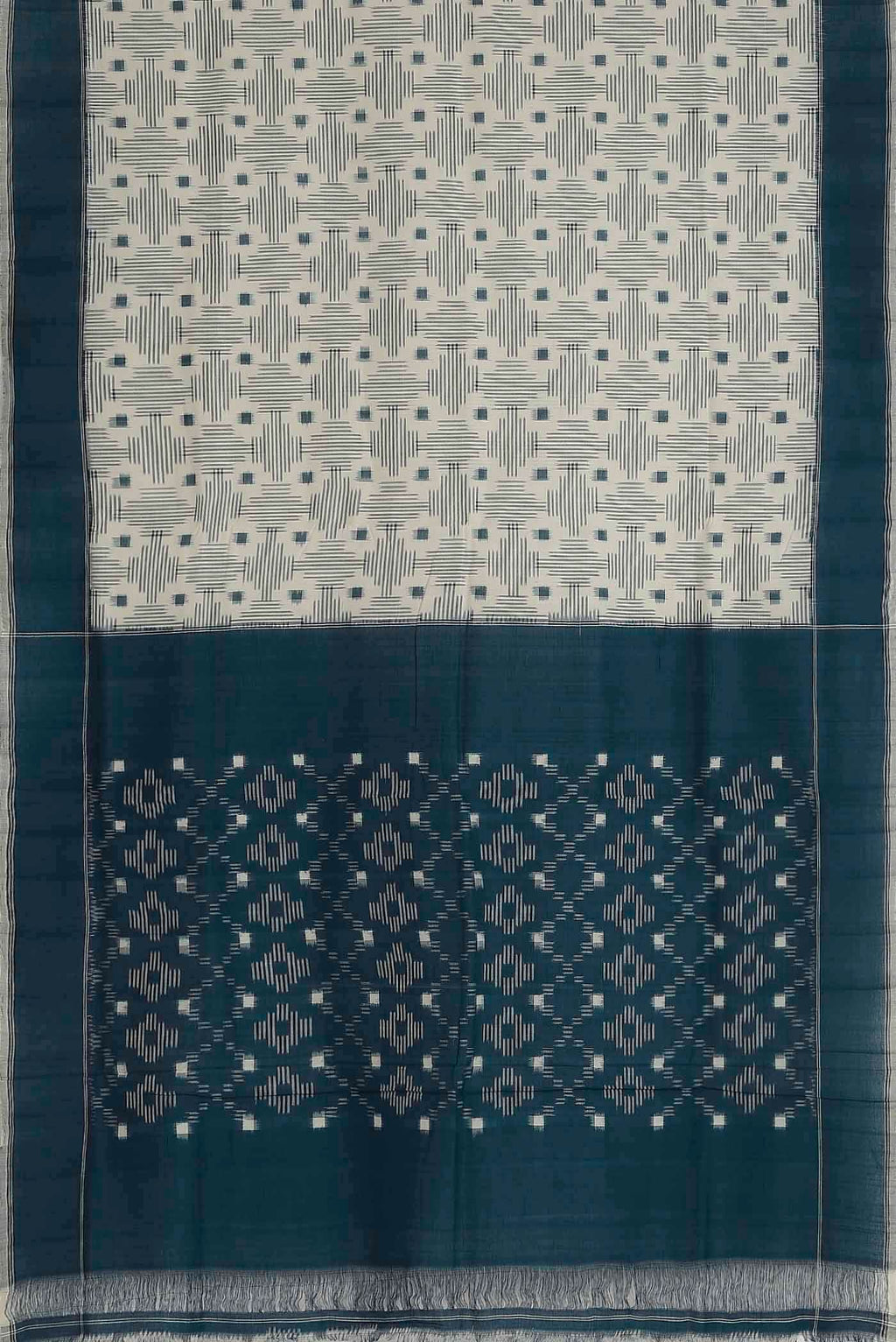 Cream Pochampally Cotton Saree