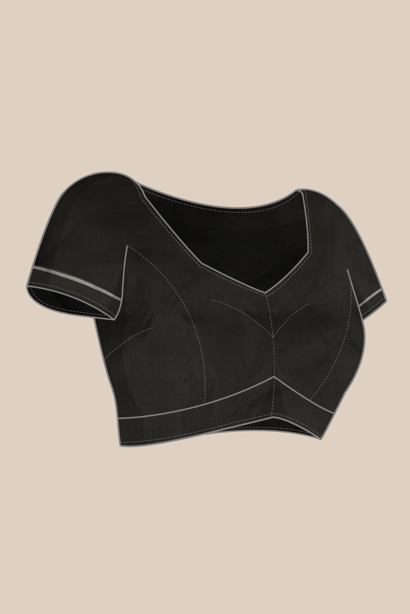 Black Pochampally Silk Saree