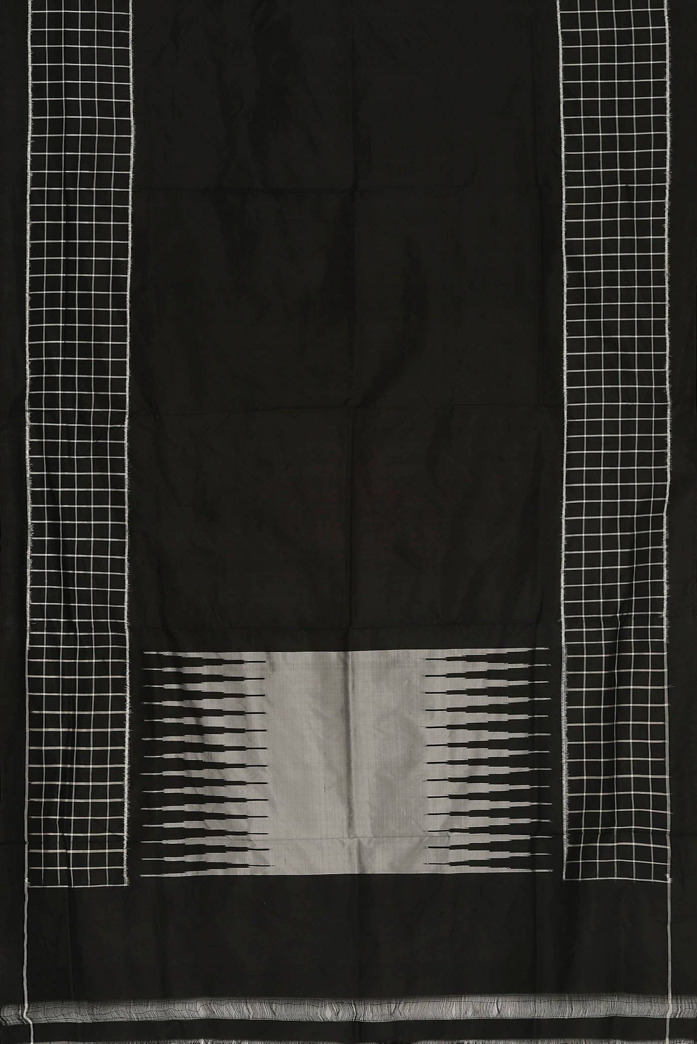 Black Pochampally Silk Saree