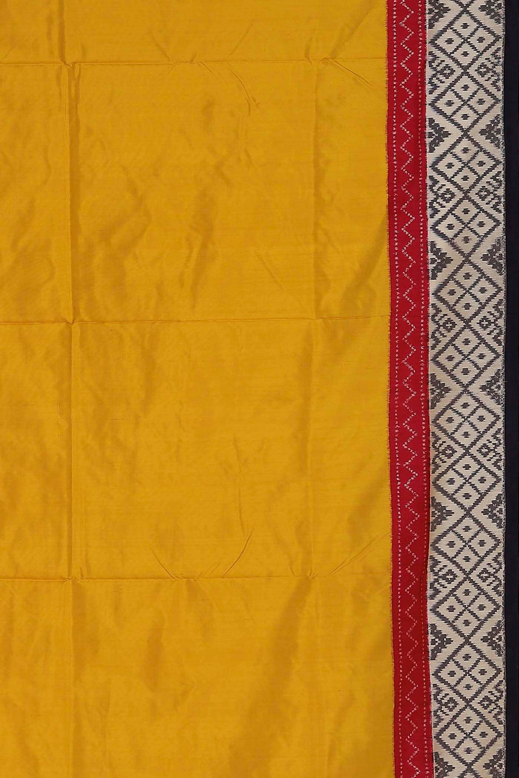 Yellow Pochampally Silk Saree