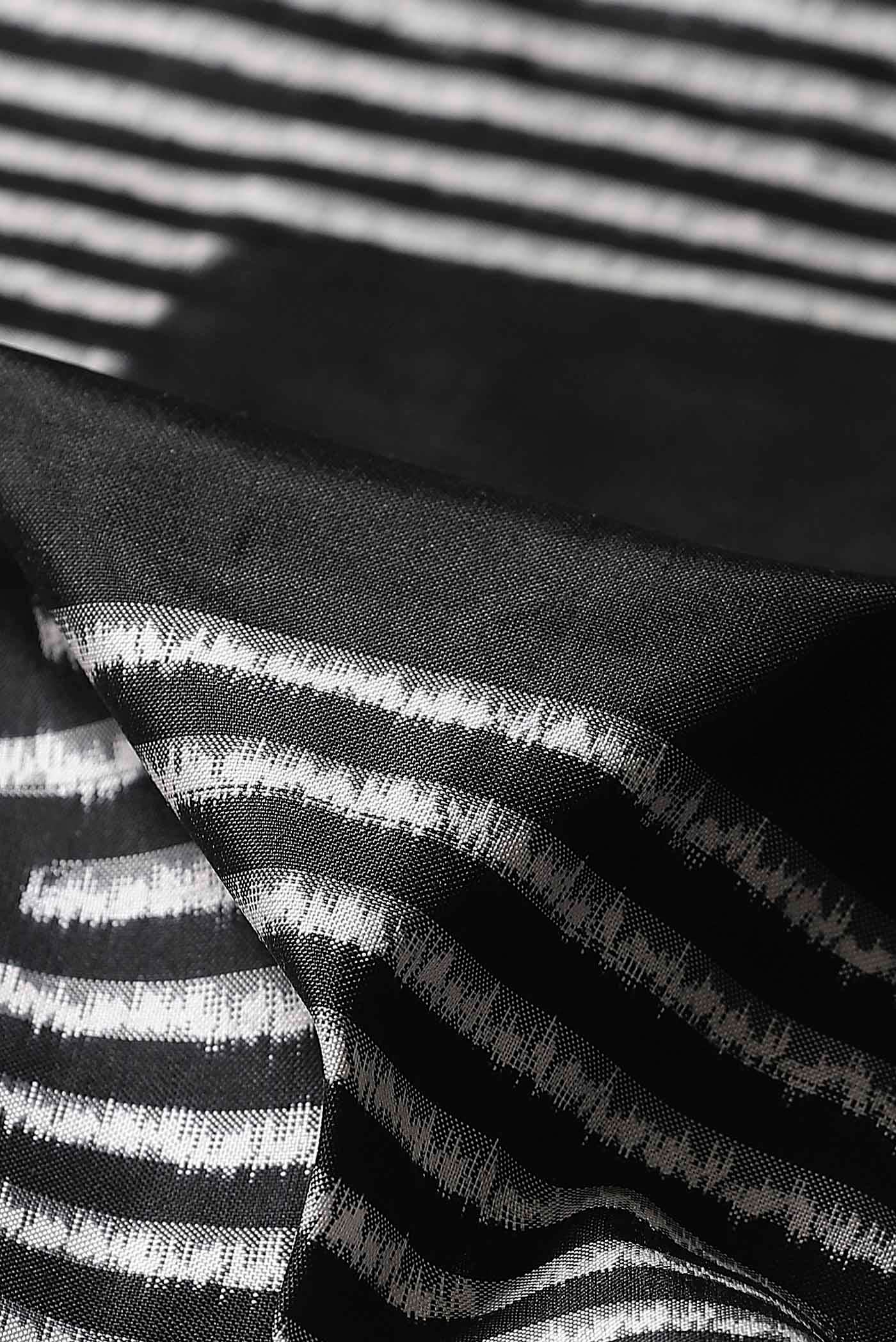 Black Pochampally Silk Saree