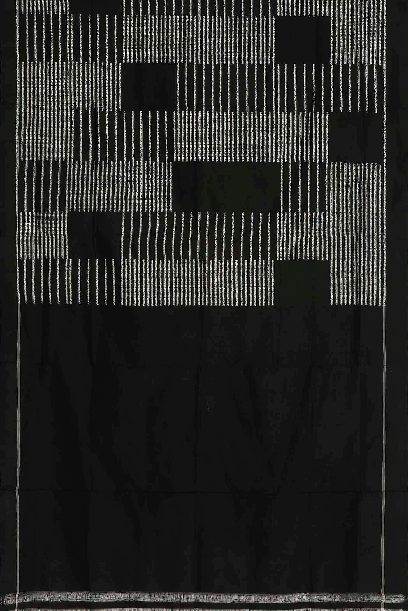 Black Pochampally Silk Saree