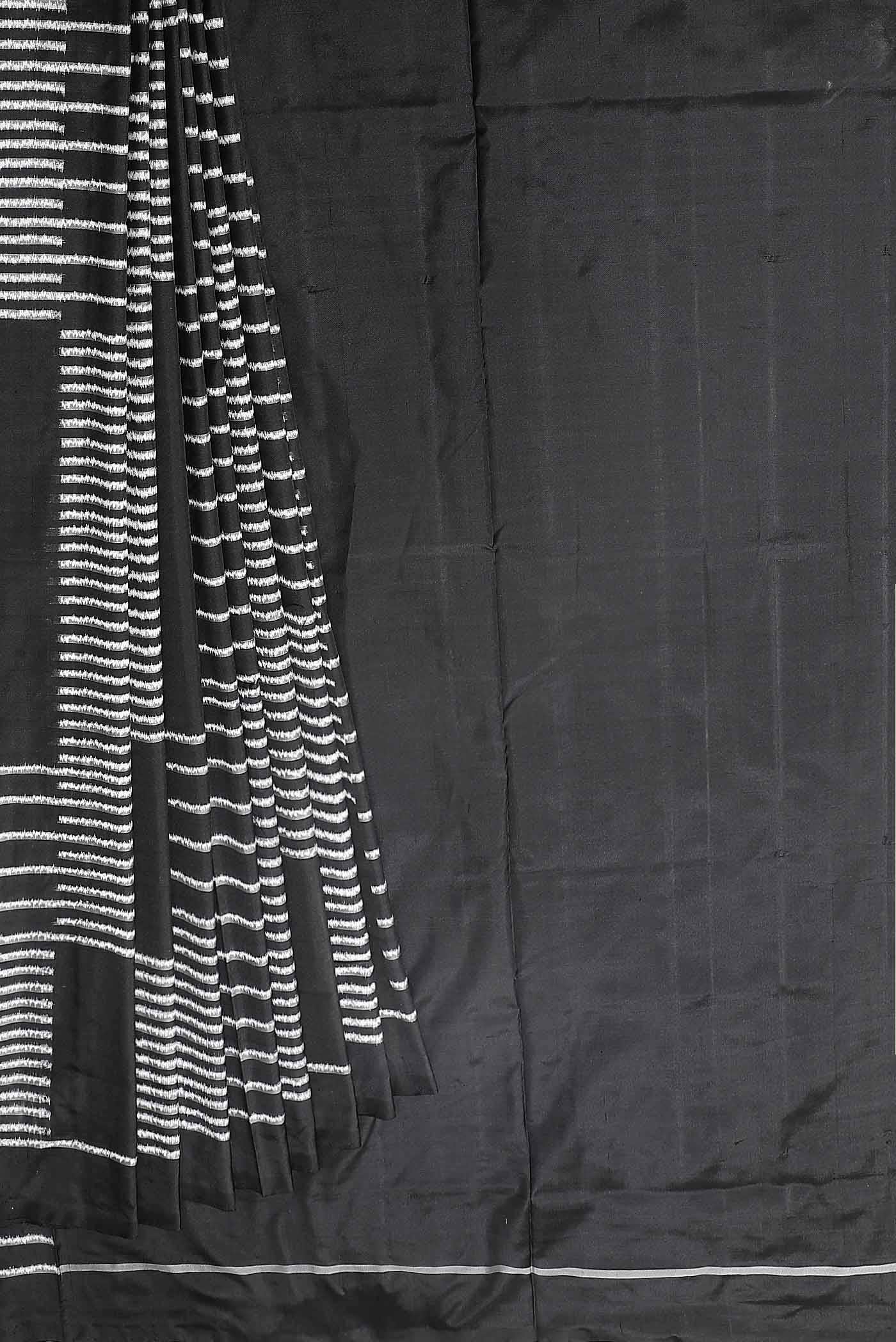 Black Pochampally Silk Saree