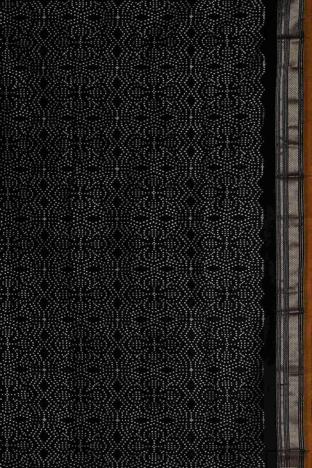 Black Pochampally Silk Saree