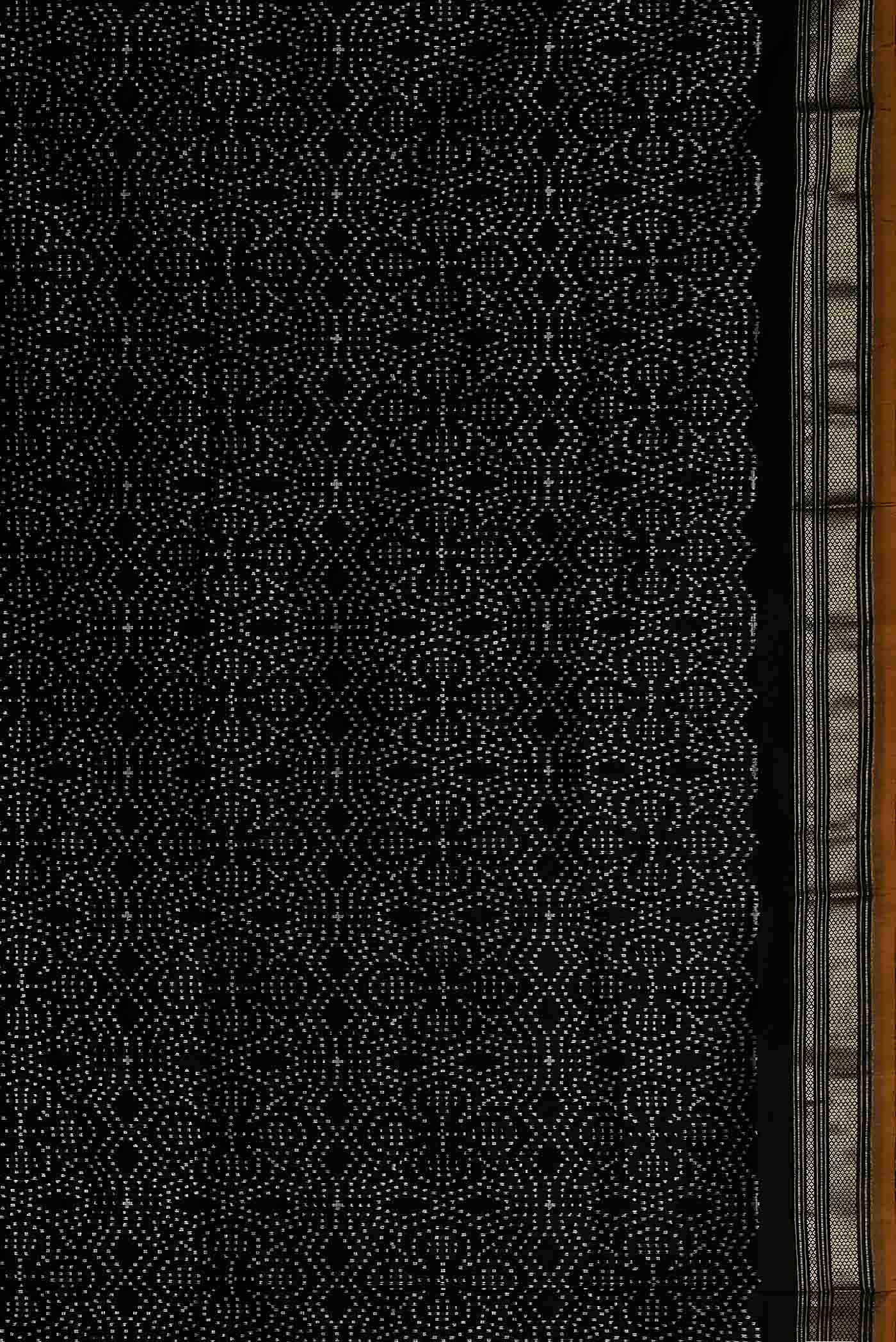 Black Pochampally Silk Saree