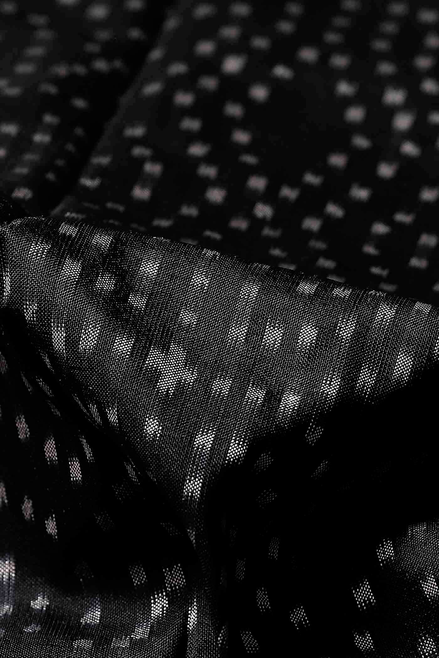 Black Pochampally Silk Saree