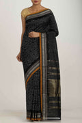Black Pochampally Silk Saree