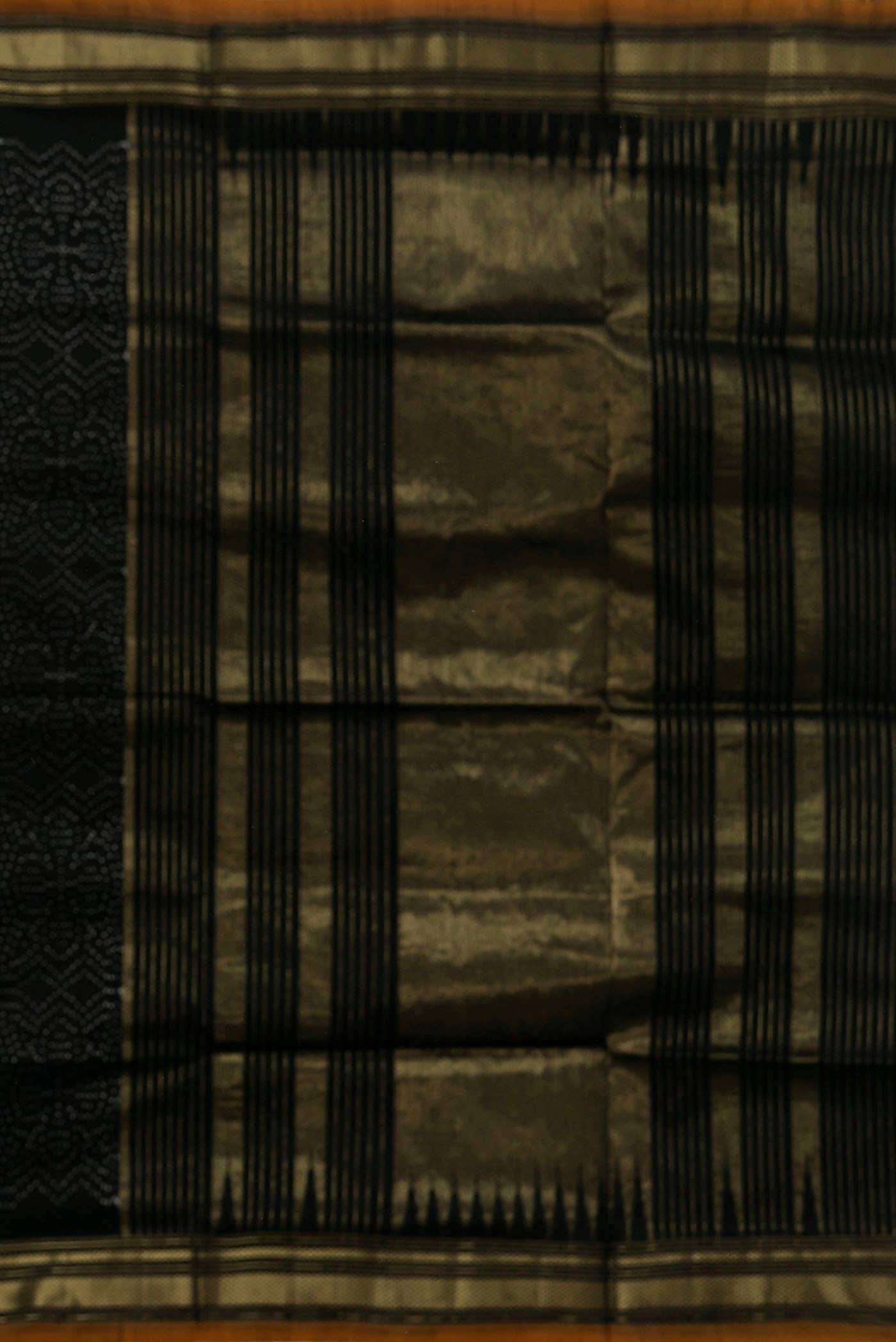 Black Pochampally Silk Saree