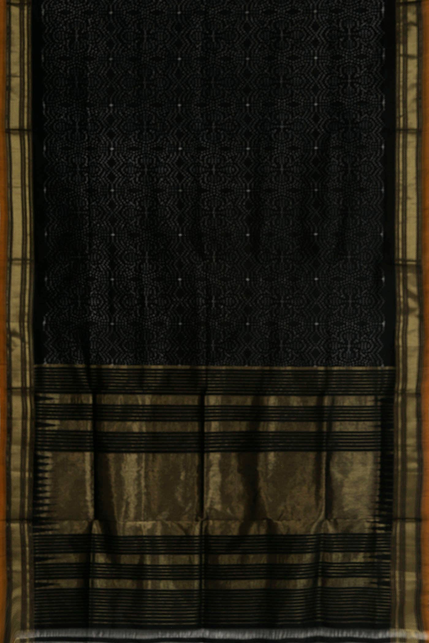 Black Pochampally Silk Saree