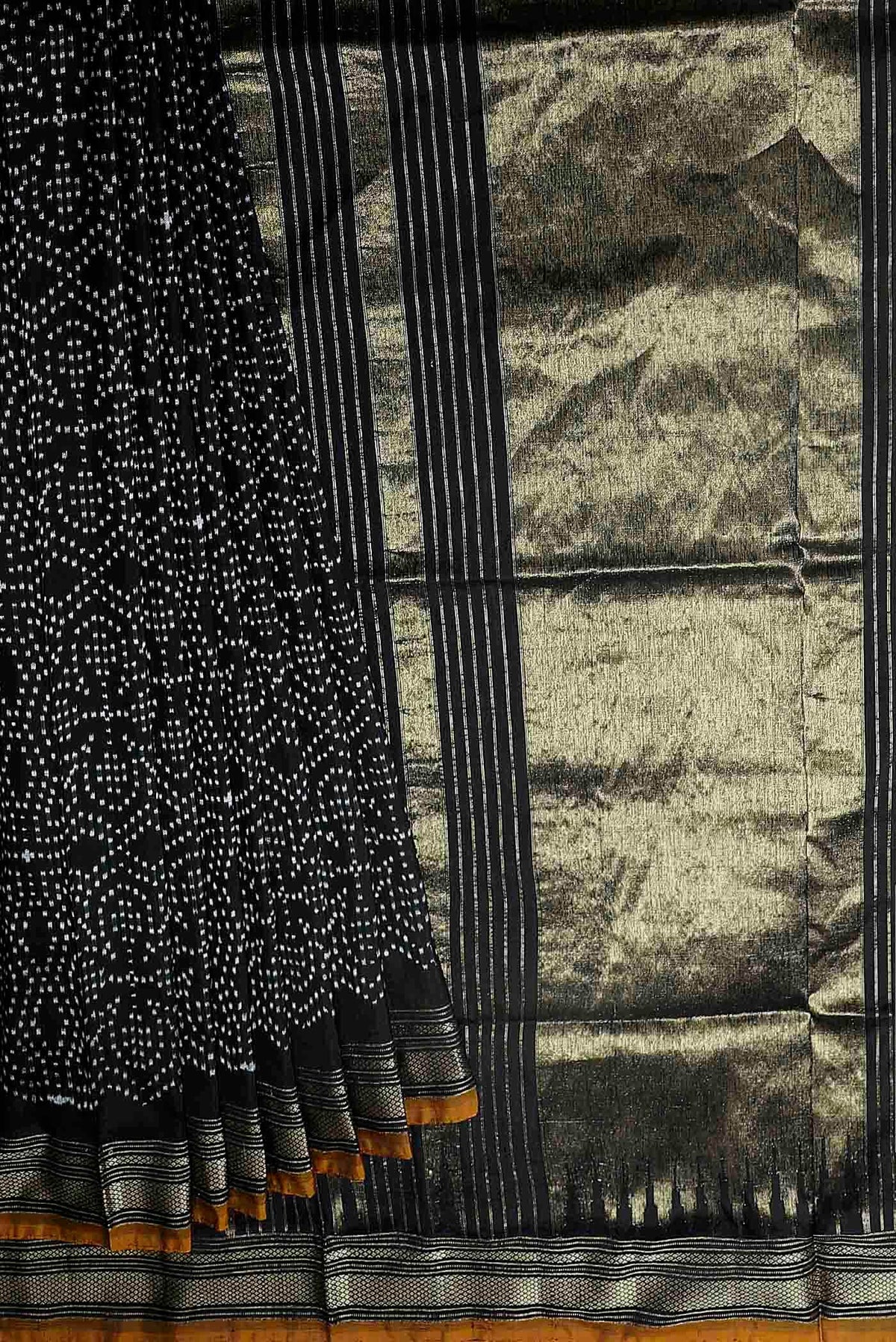 Black Pochampally Silk Saree