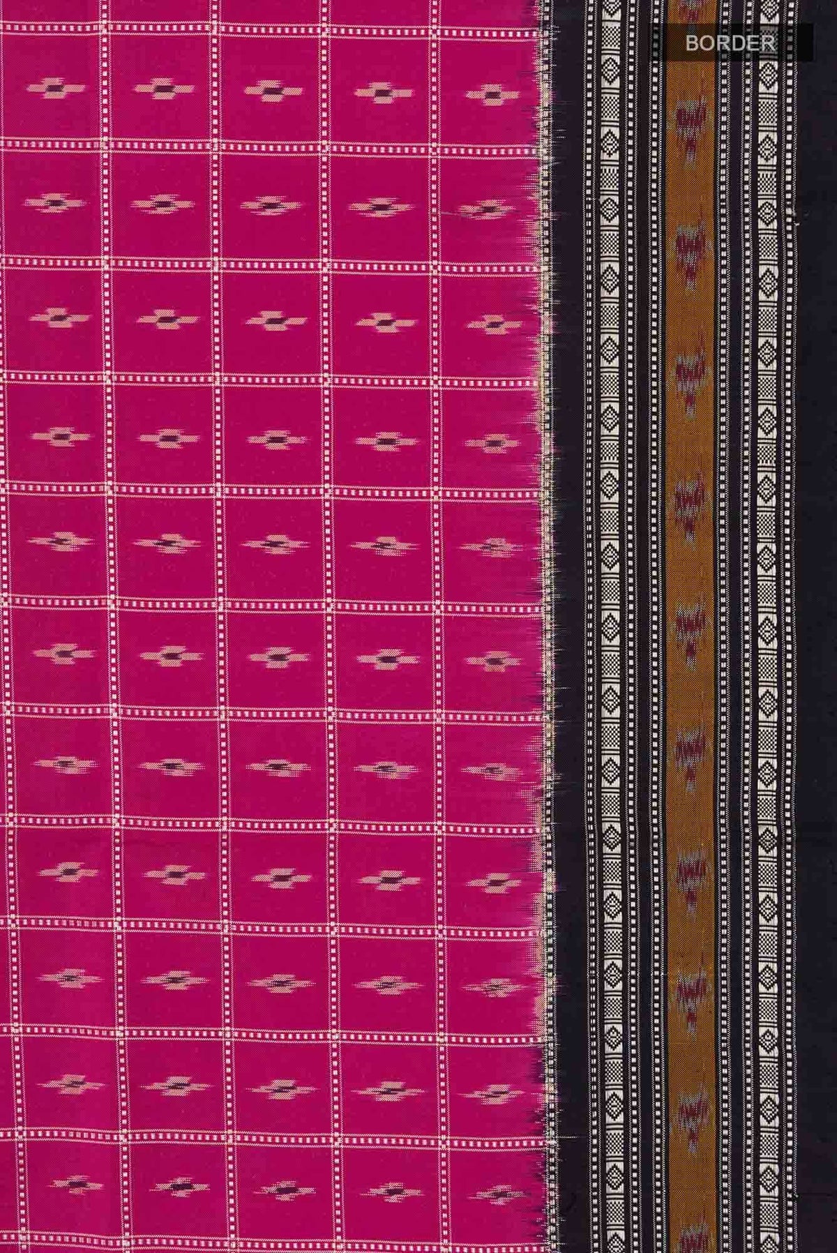 Rani Pink Pochampally Silk Saree