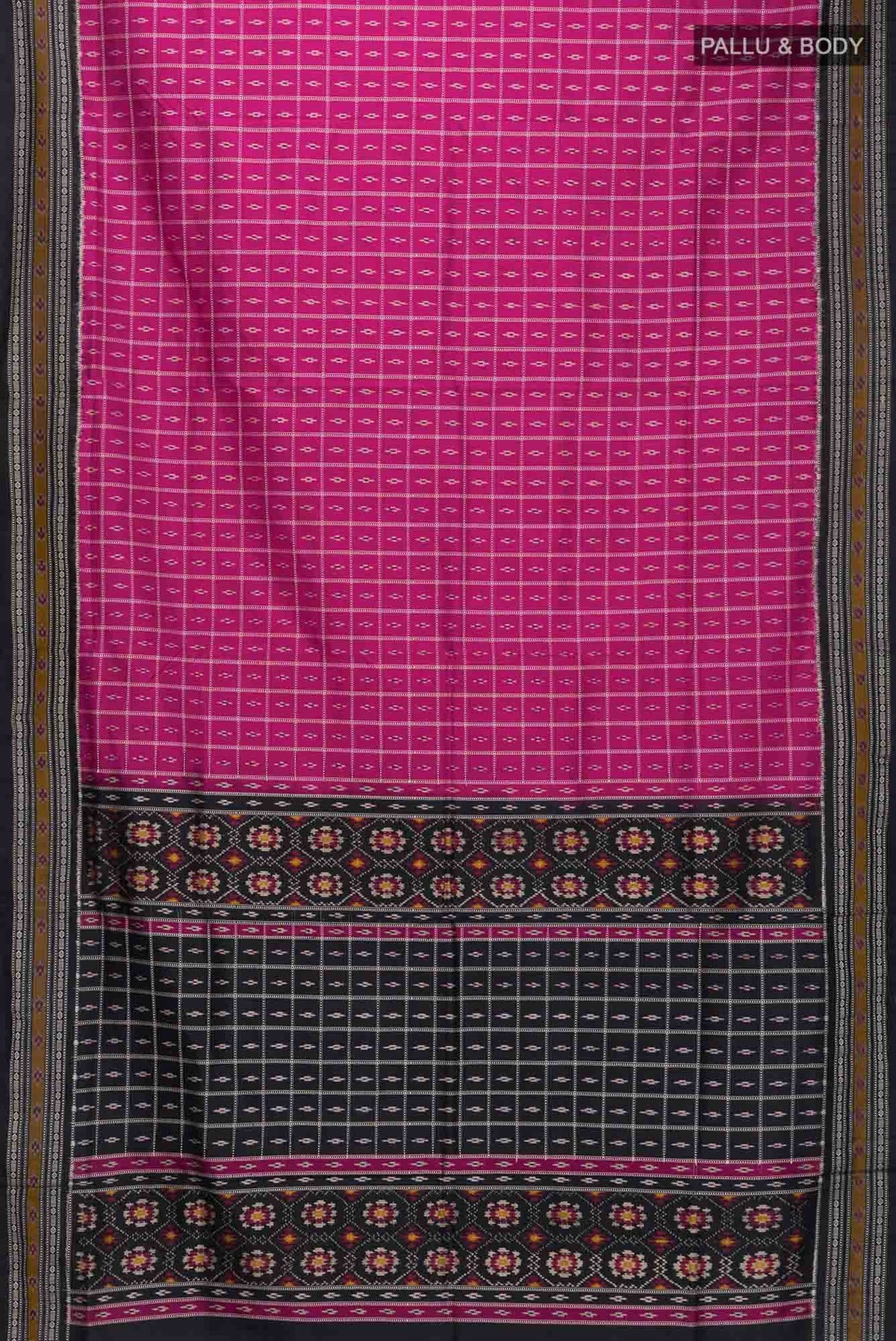 Rani Pink Pochampally Silk Saree