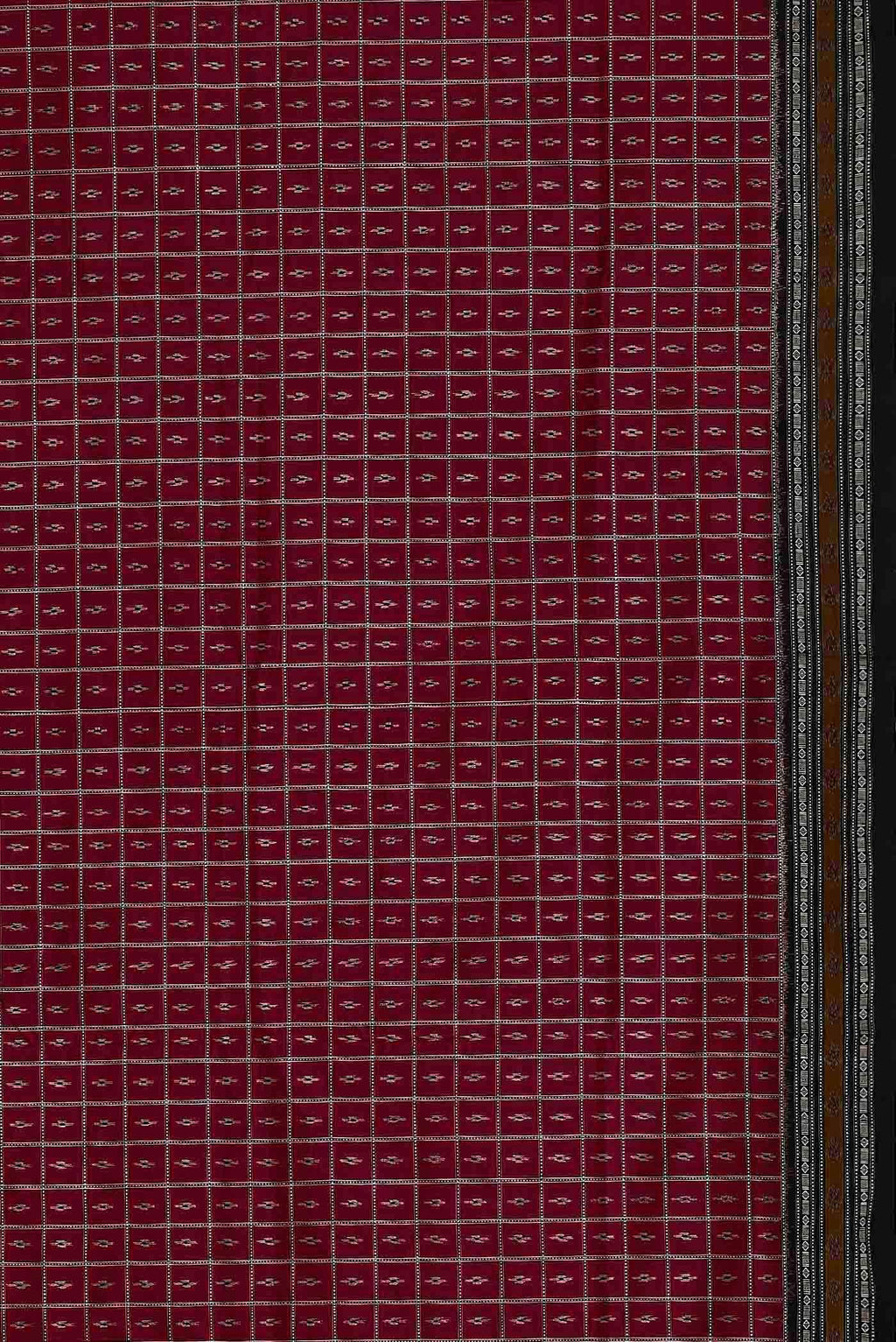 Magenta Pochampally Silk Saree