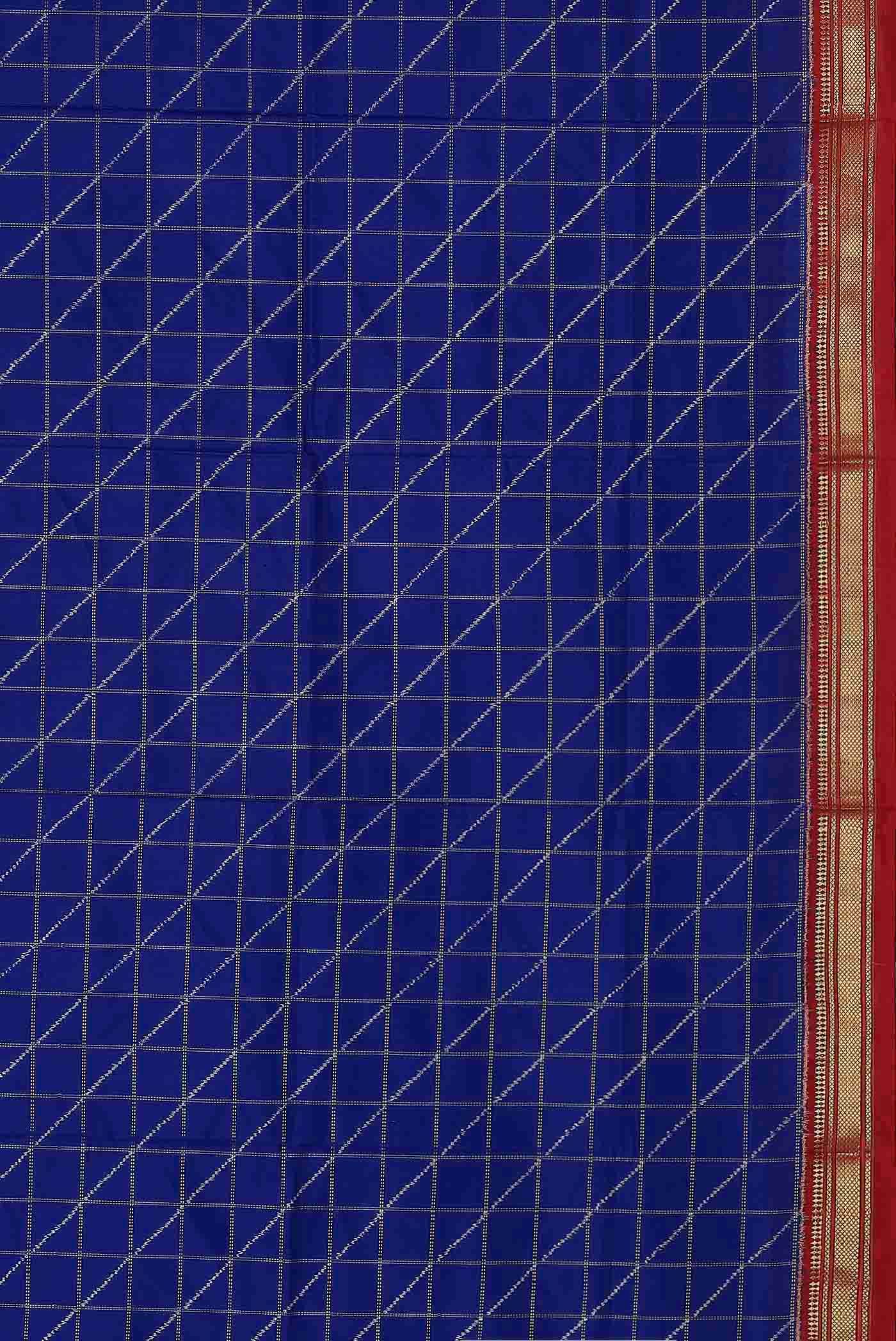 Royal Blue Pochampally Silk Saree