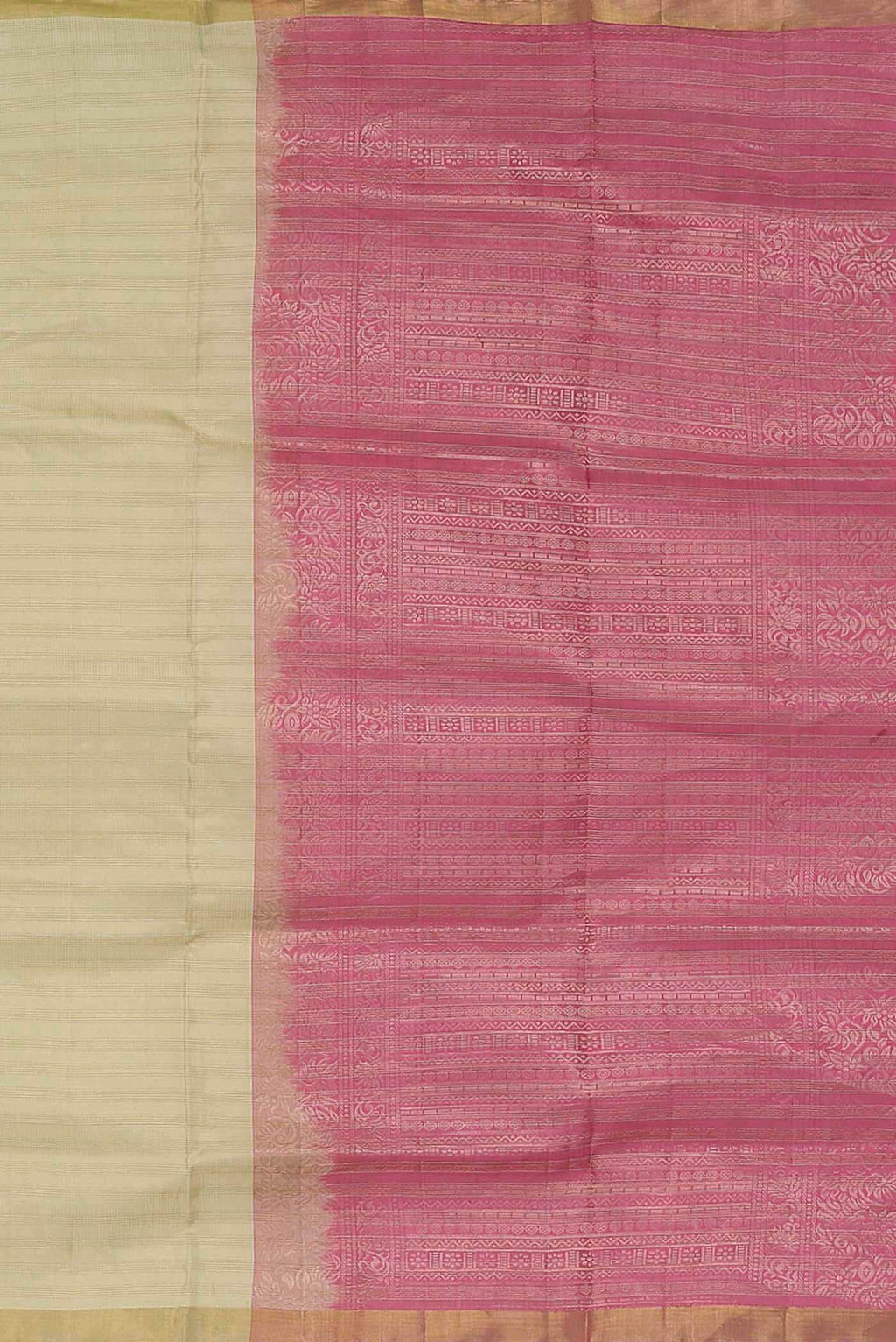 Cream Soft Silk Saree