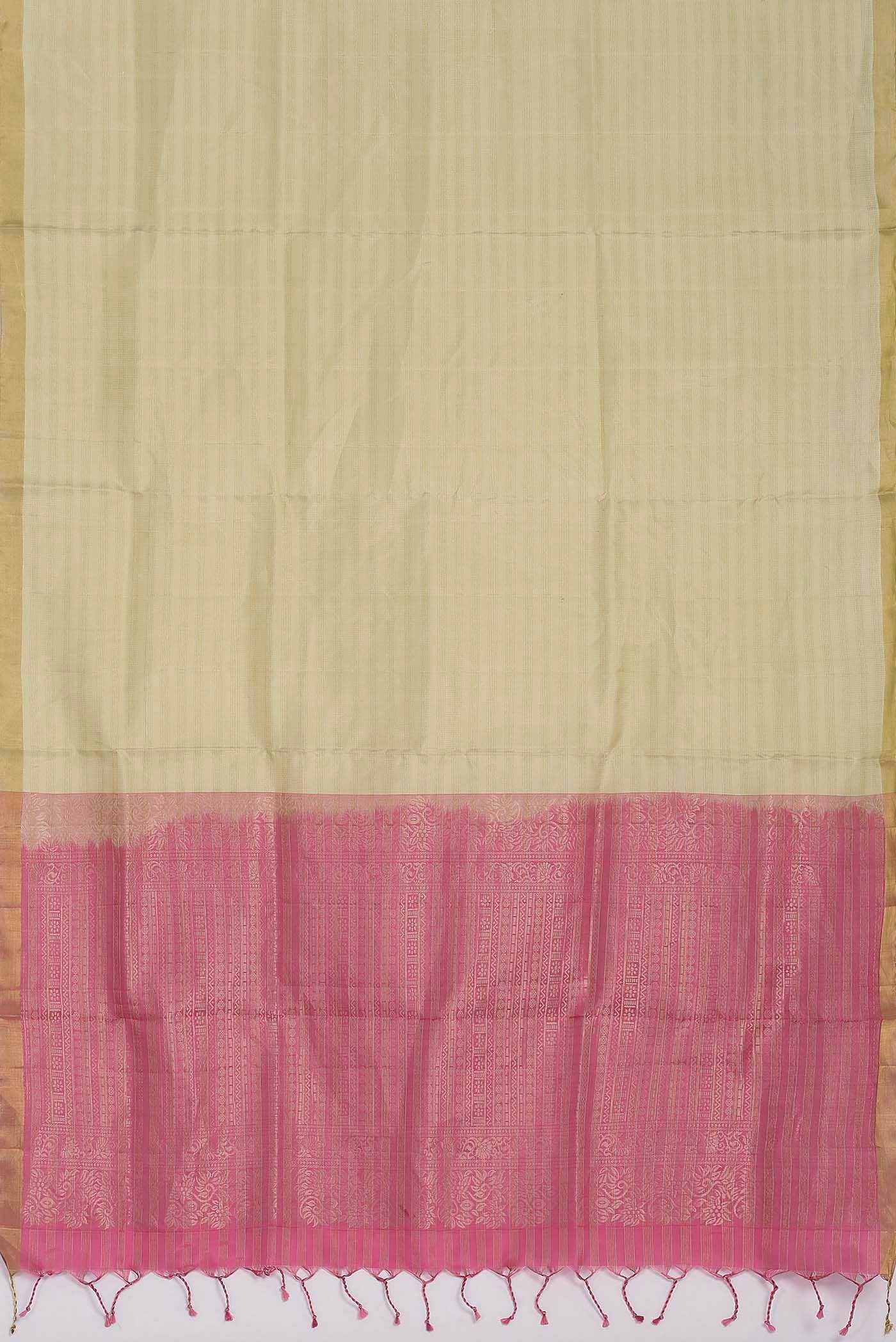 Cream Soft Silk Saree