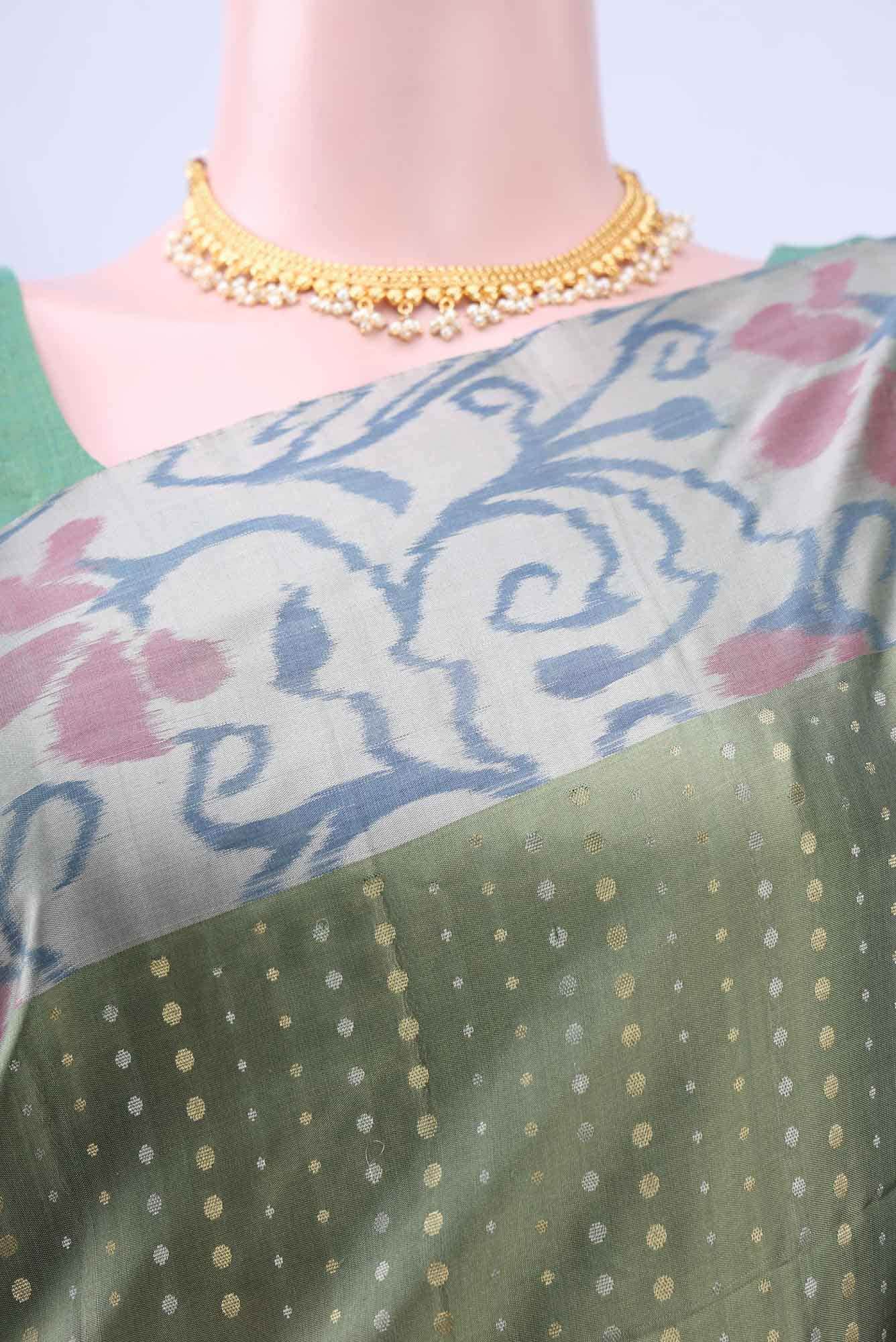 Pista Green Soft Silk Saree