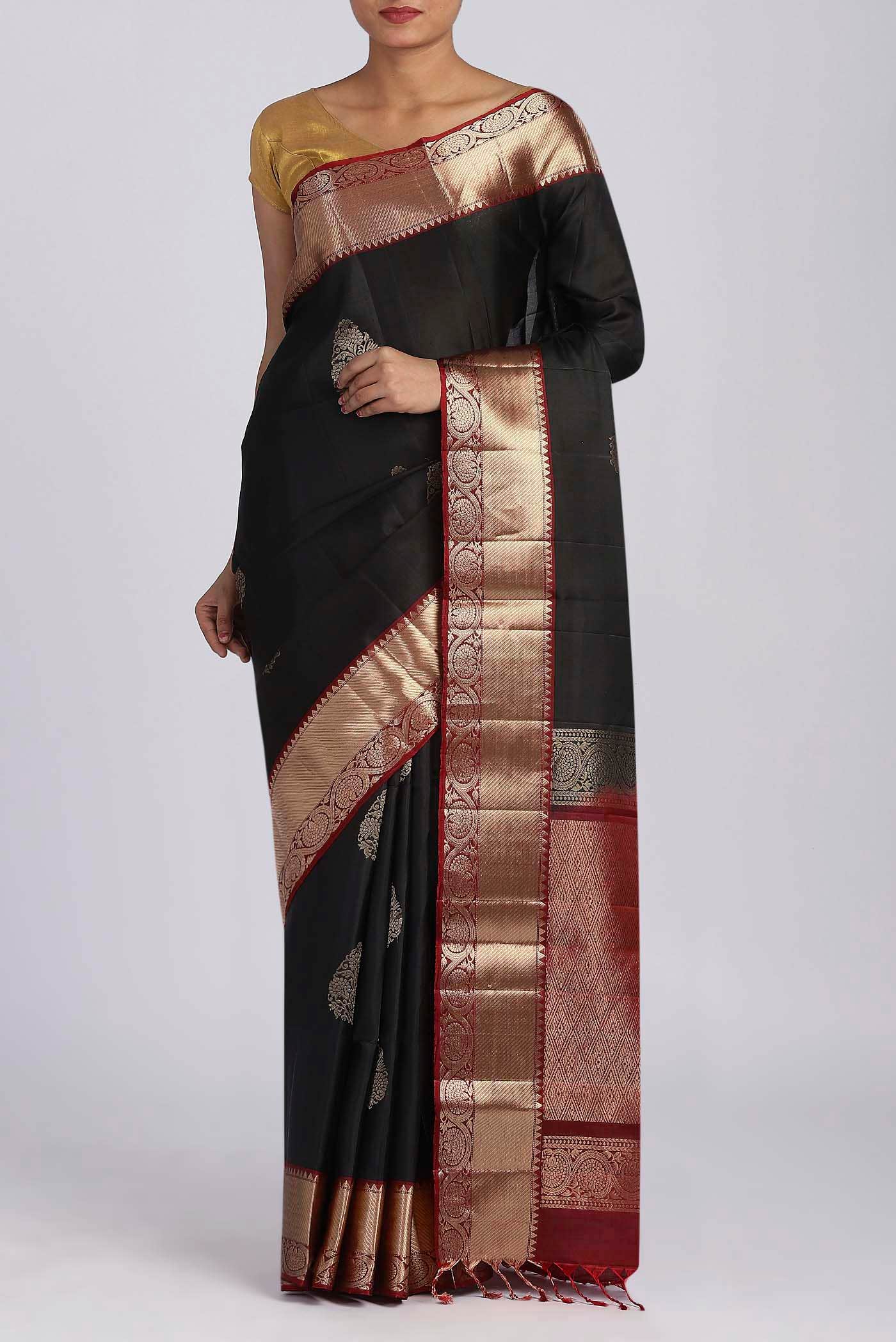 Black Soft Silk Saree