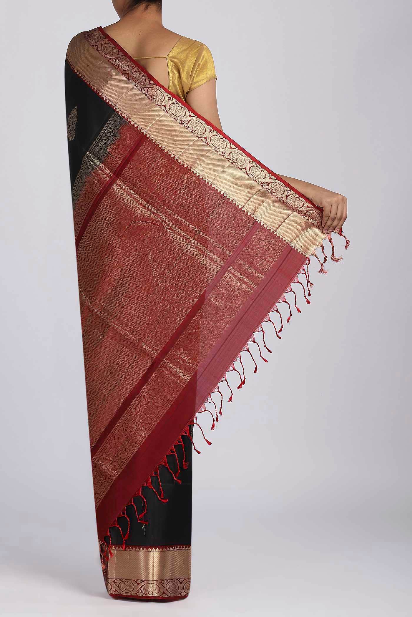Black Soft Silk Saree