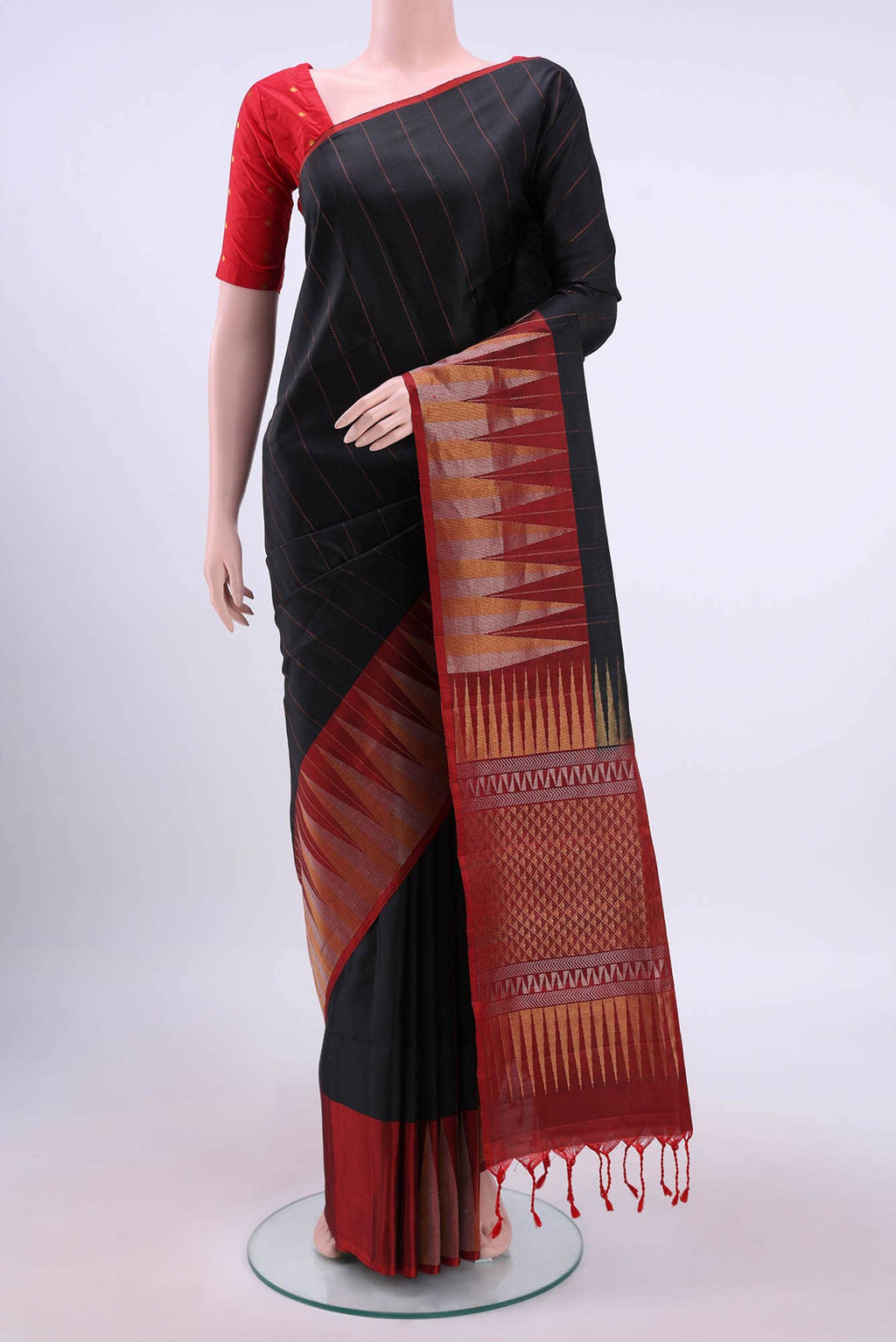Black Soft Silk Saree