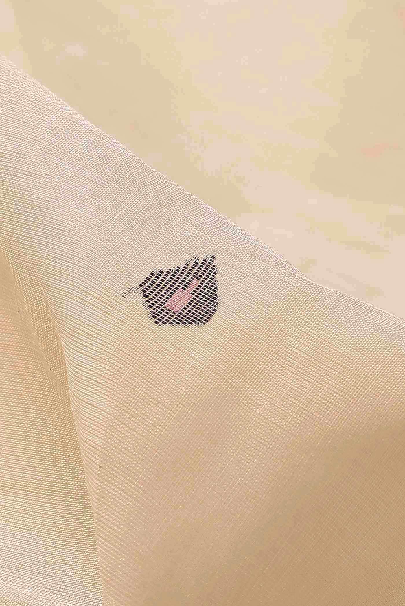 Beige Jute Cotton Saree