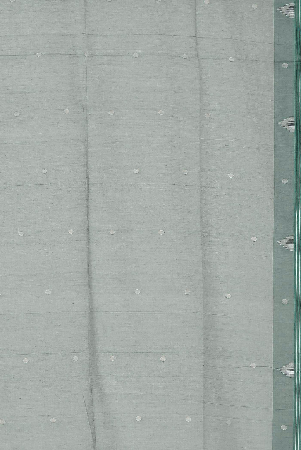 Green Jute Cotton Saree