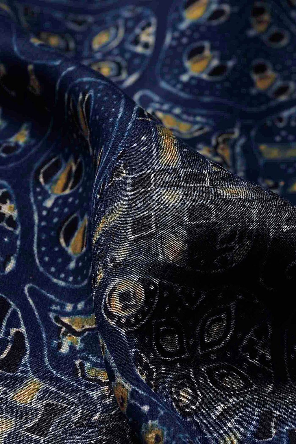 Blue Chanderi Silk Cotton Saree