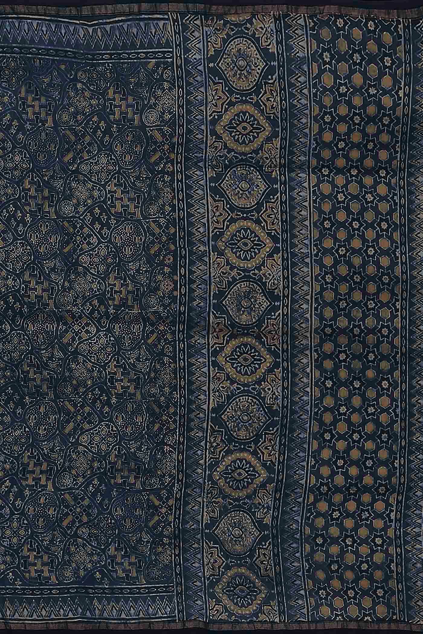 Blue Chanderi Silk Cotton Saree