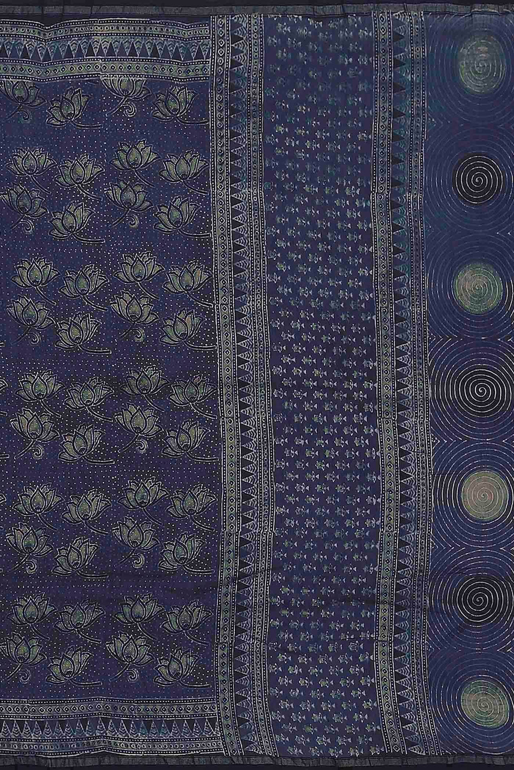 Blue Chanderi Silk Cotton Saree