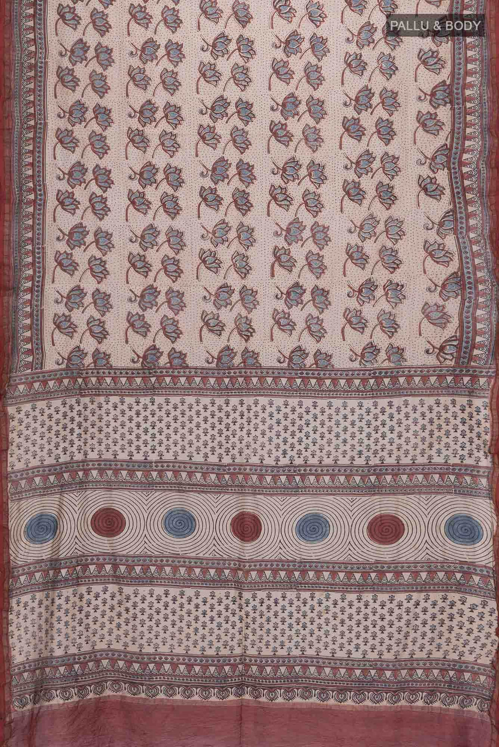 Off White Chanderi Silk Cotton Saree