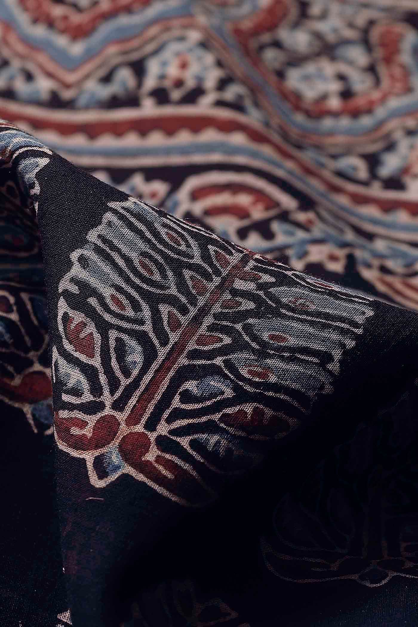 Grey Printed Cotton Saree