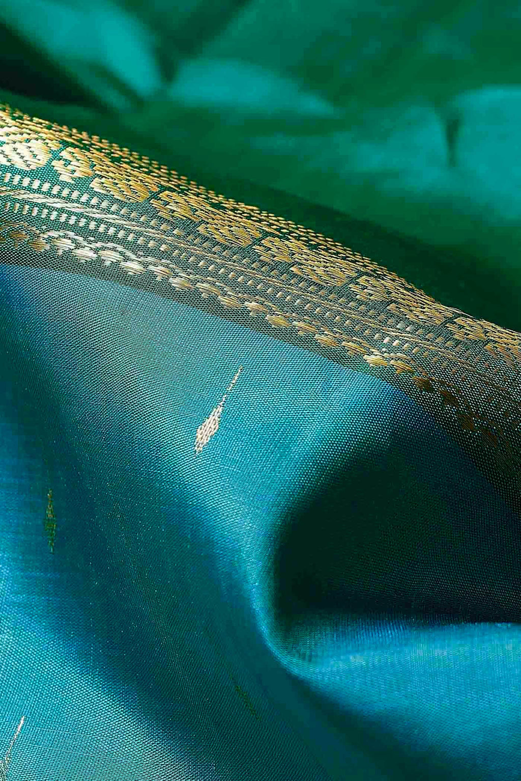 Blue Kanchipuram Silk Saree