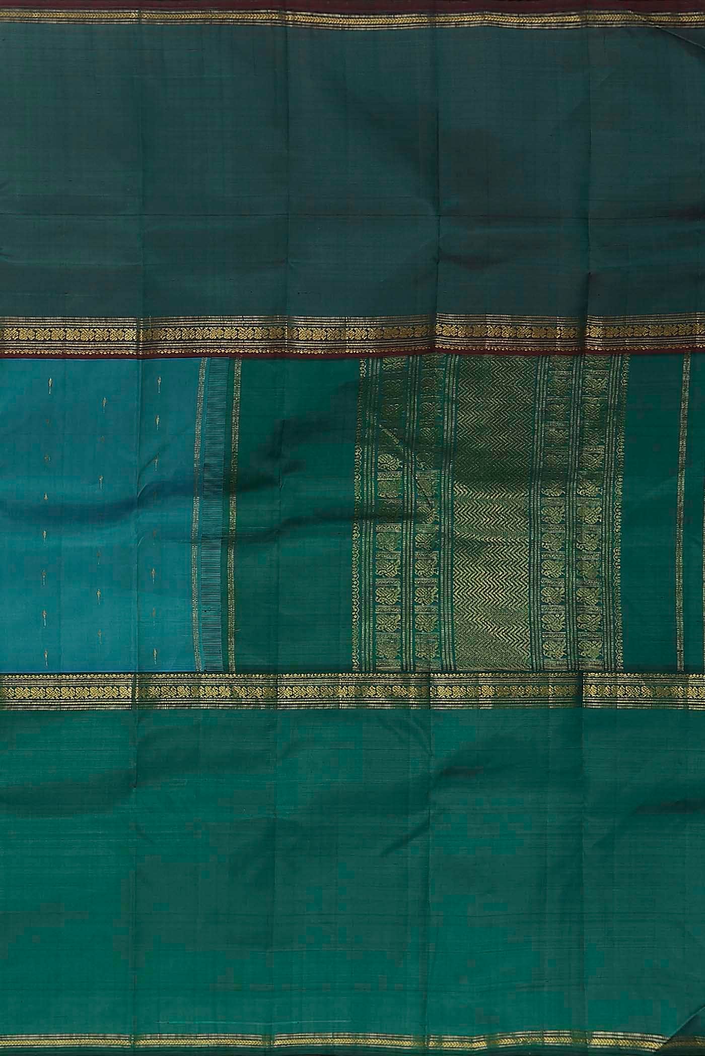 Blue Kanchipuram Silk Saree