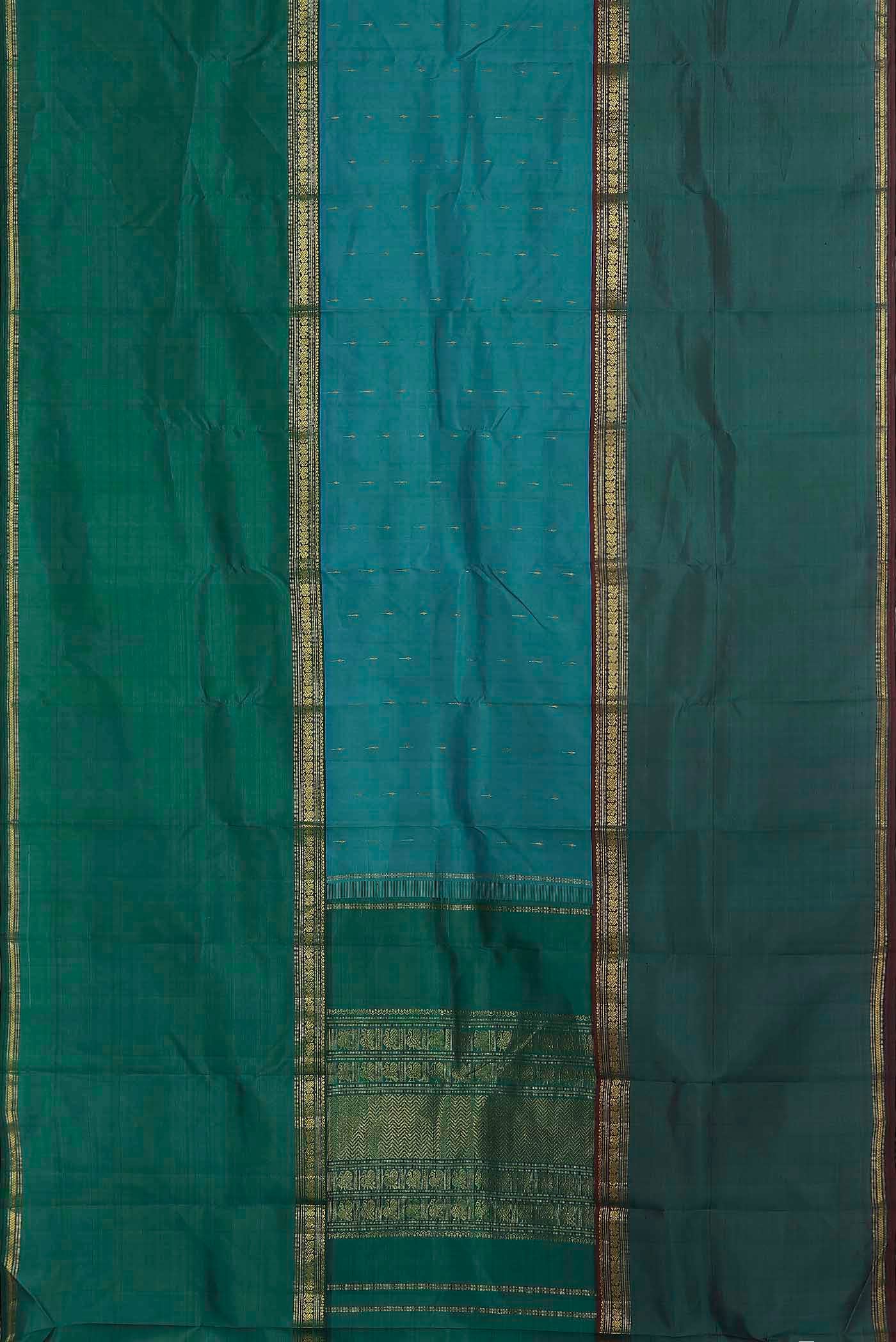 Blue Kanchipuram Silk Saree
