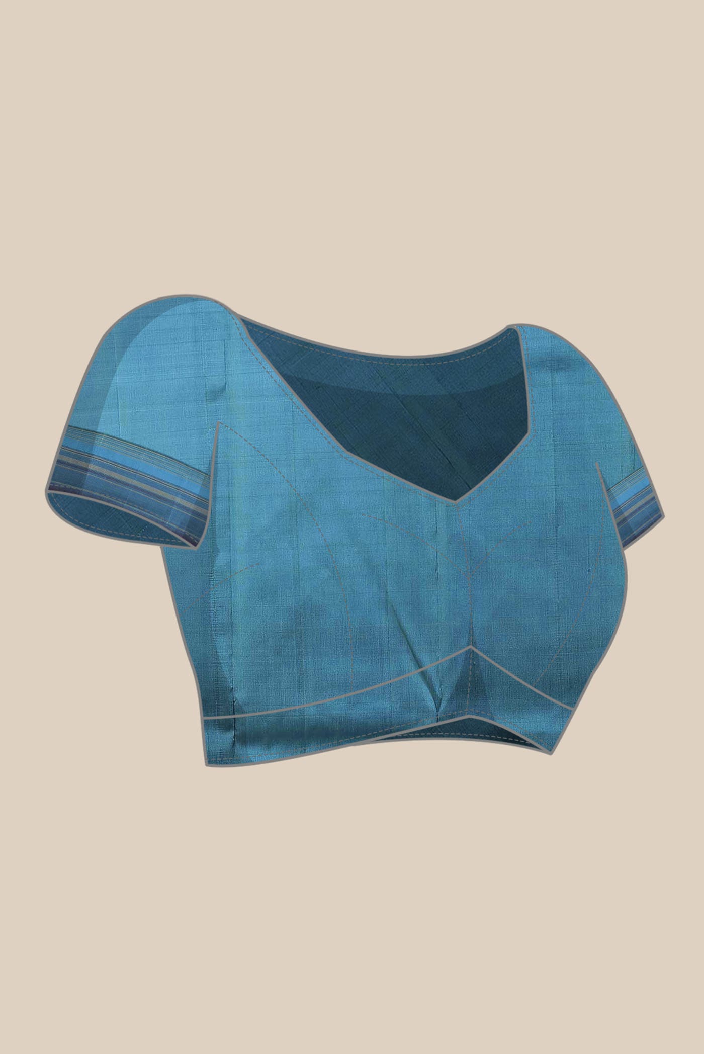 Blue Kanchipuram Silk Saree