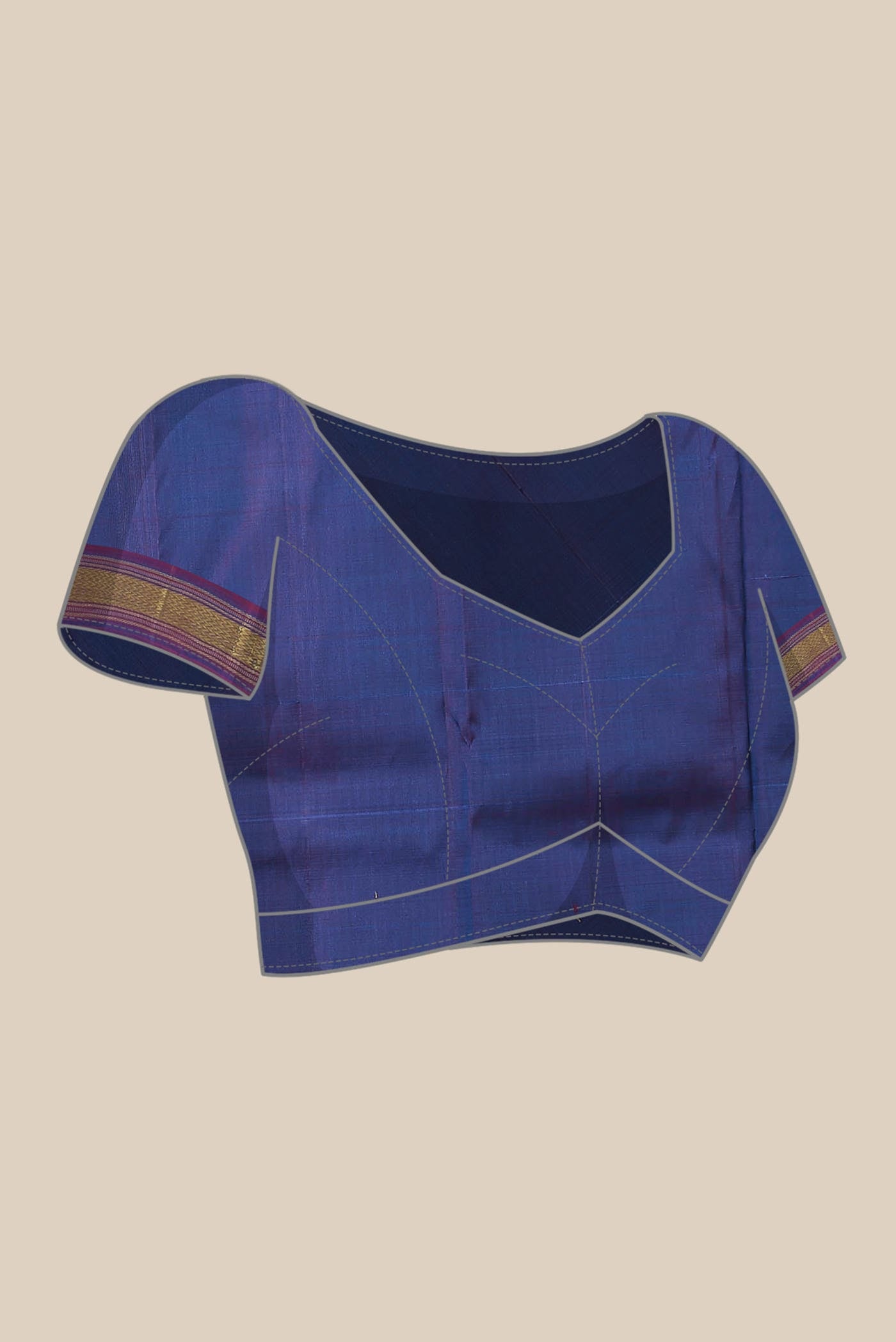 Blue Kanchipuram Silk Saree