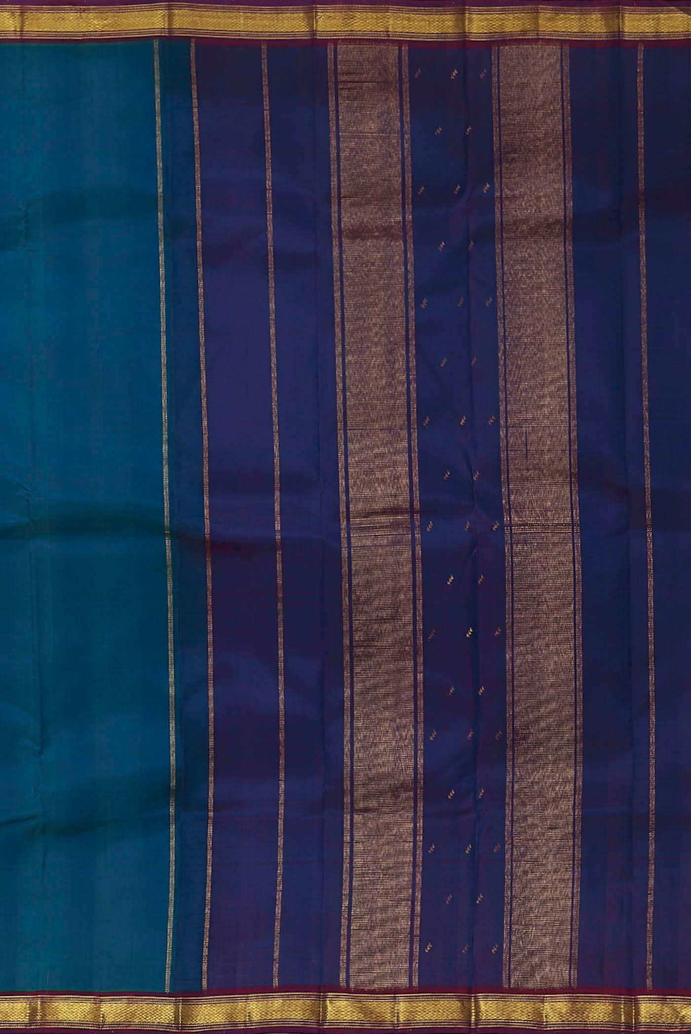 Blue Kanchipuram Silk Saree