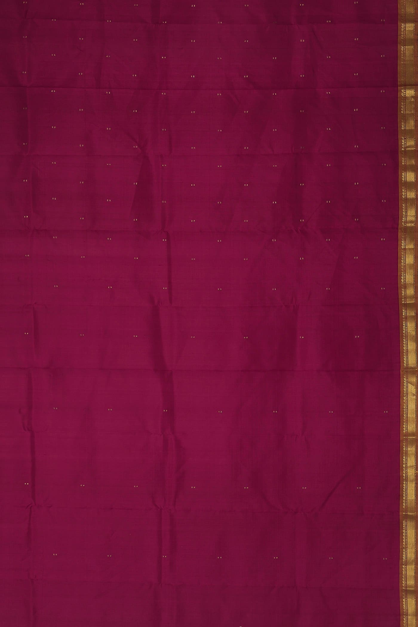 Dark Pink Kanchipuram Silk Saree