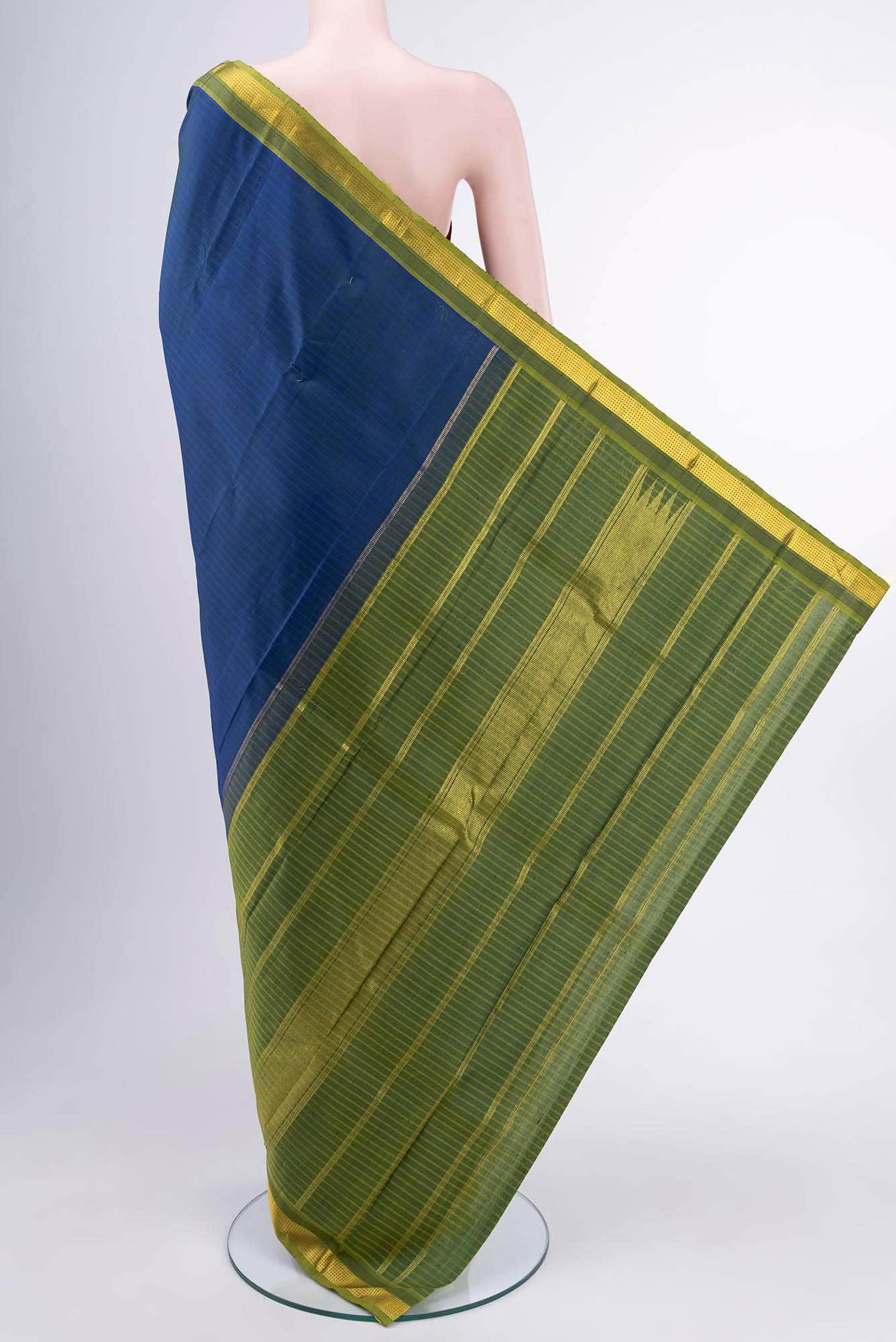 Blue Kanchipuram Saree
