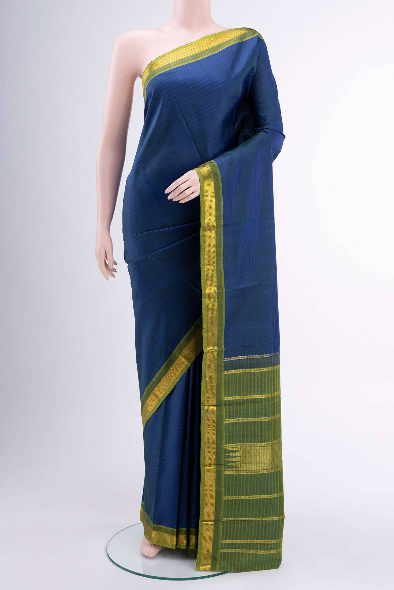 Blue Kanchipuram Saree