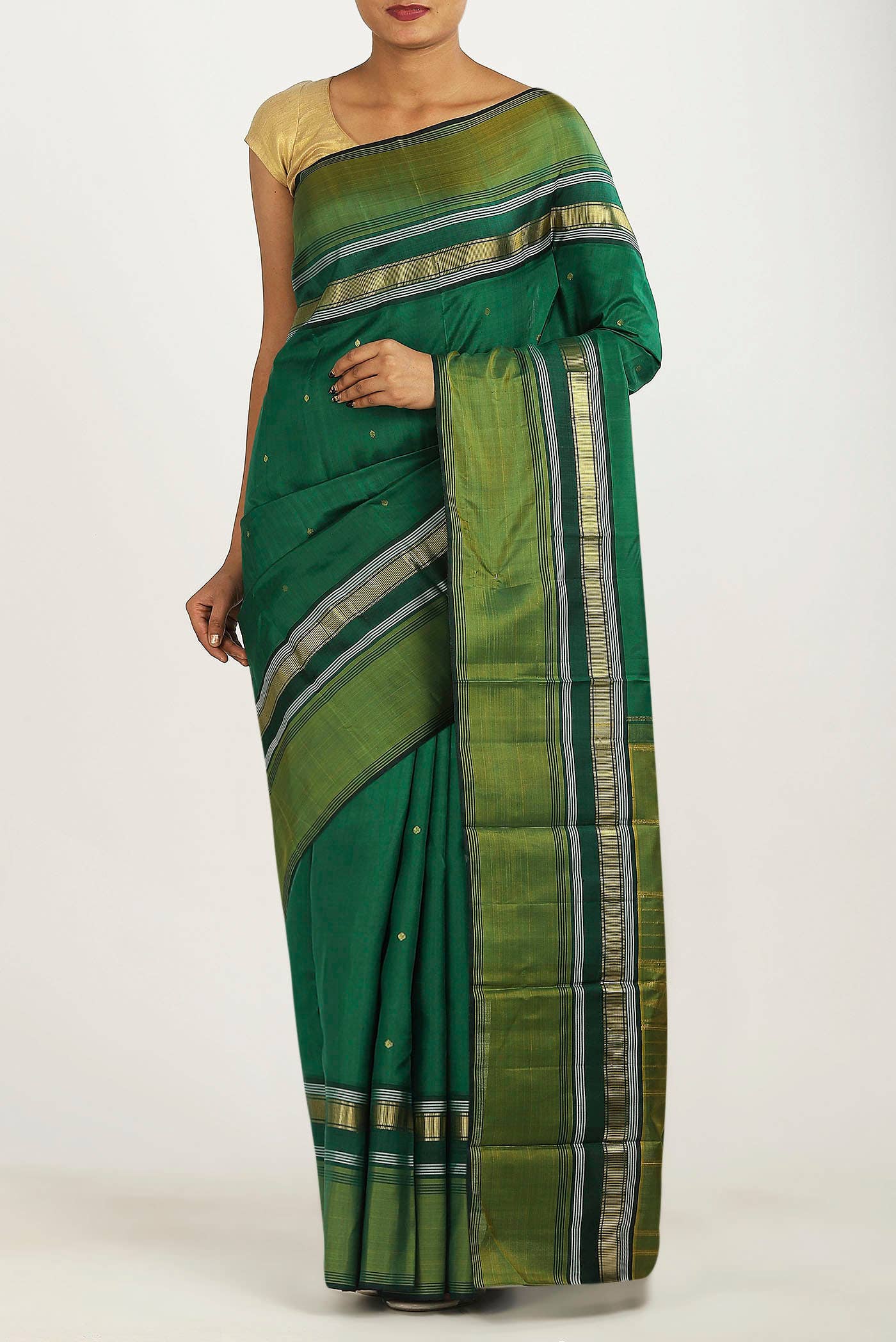 Green Kanchipuram Silk Saree