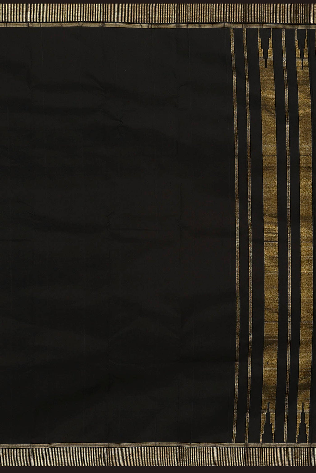 Black Kanchipuram Silk Saree