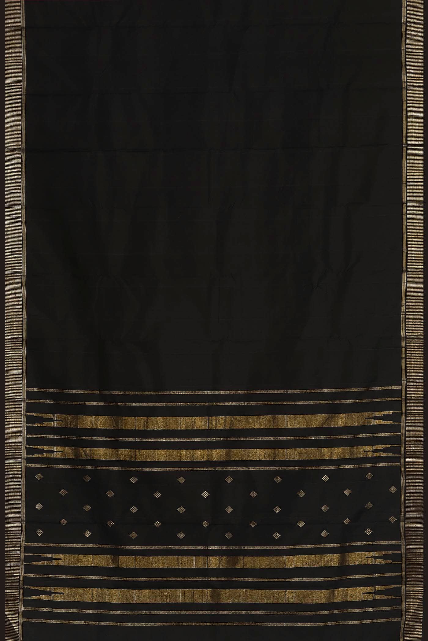 Black Kanchipuram Silk Saree