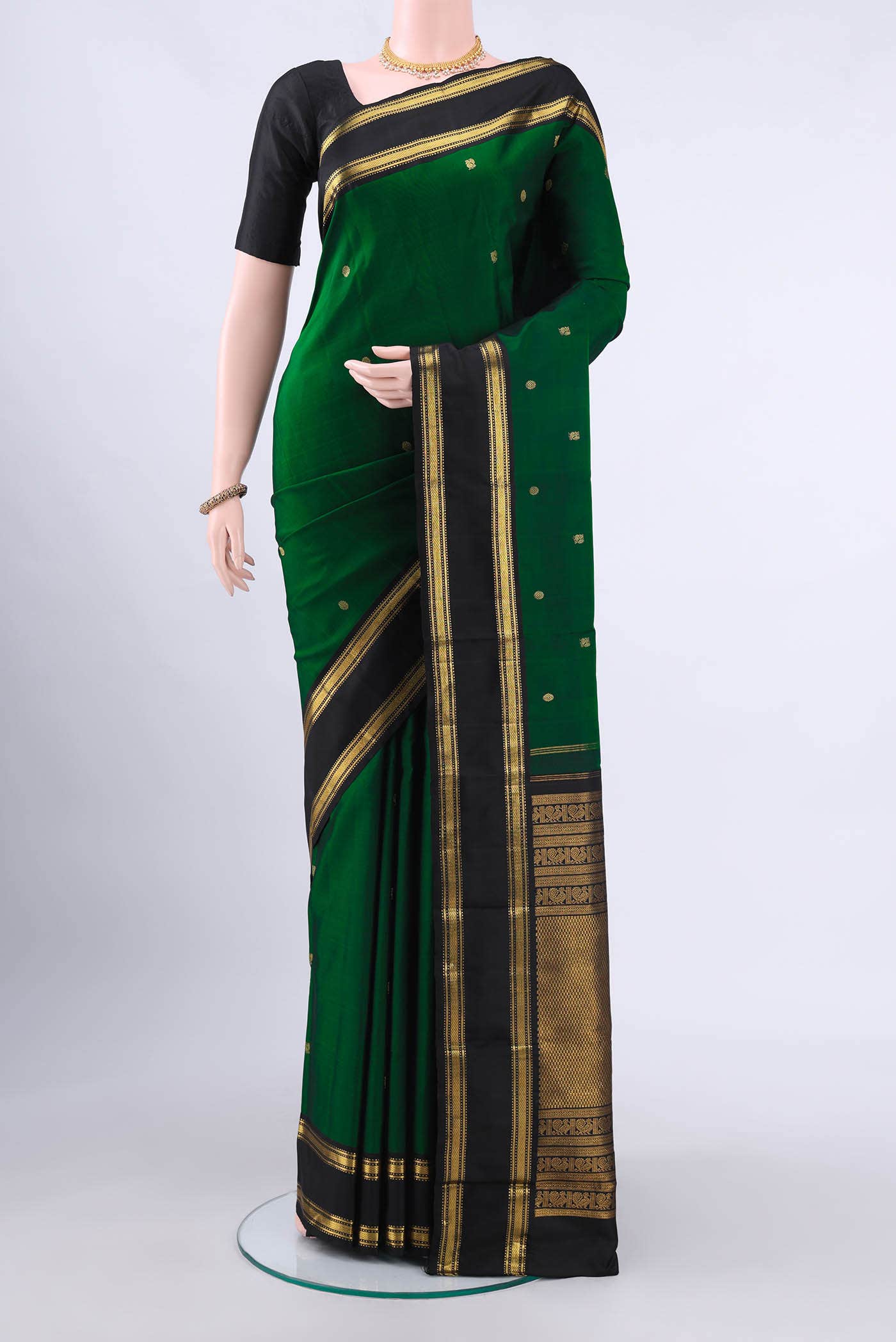 Green Kanchipuram Silk Saree
