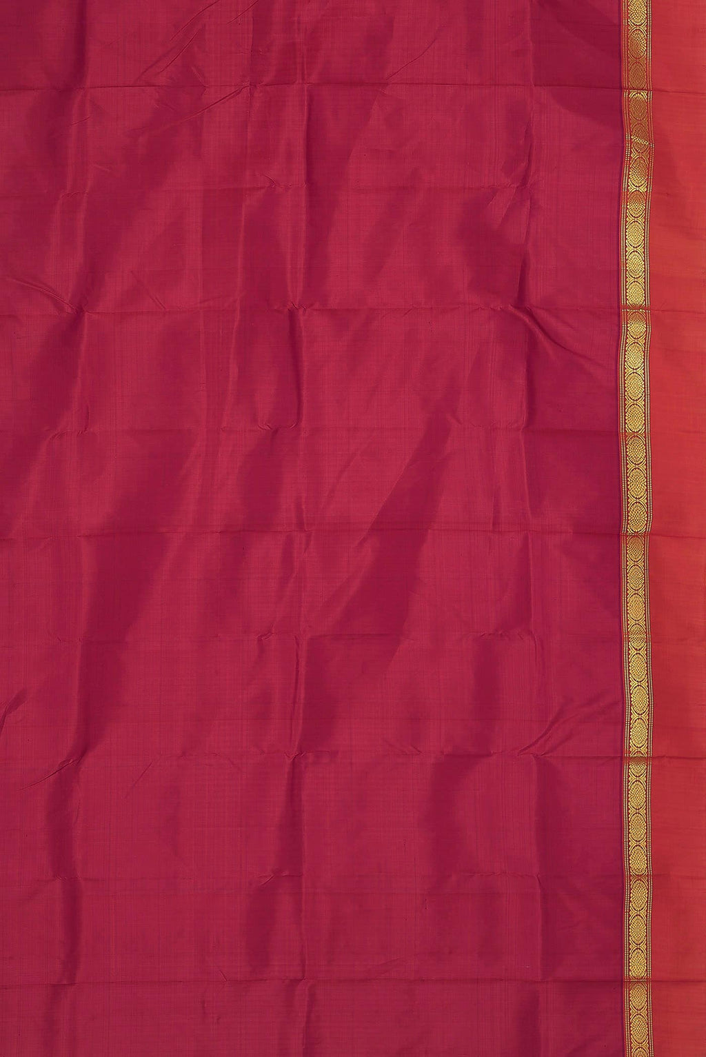Dark Pink Kanchipuram Silk Saree