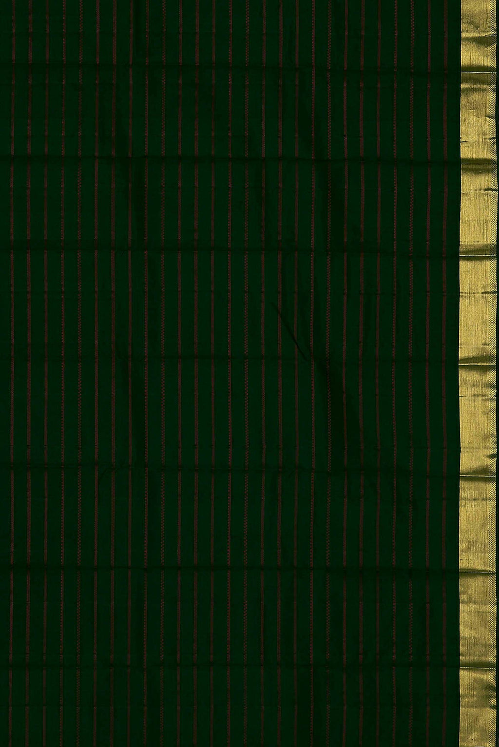 Bottle Green Kanchipuram Silk Saree
