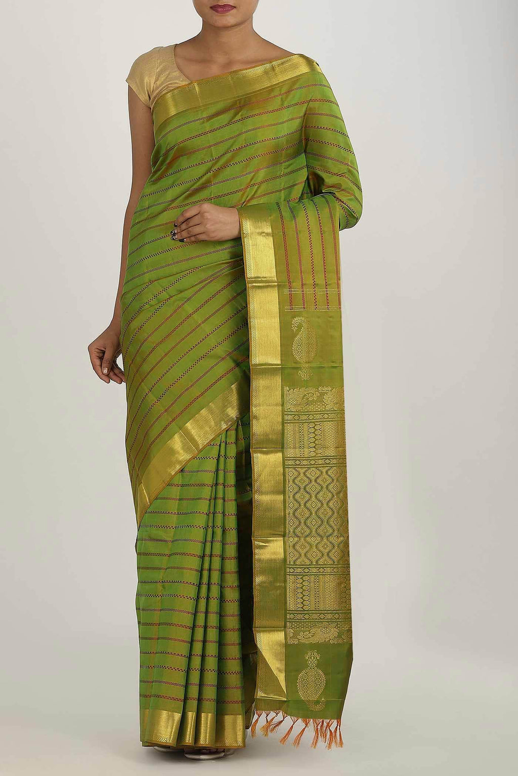 Green Kanchipuram Silk Saree