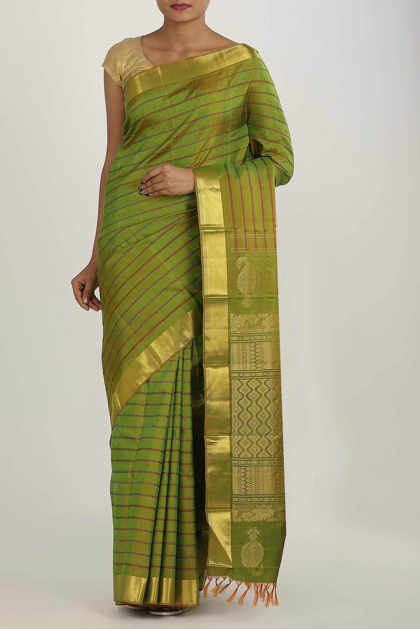 Green Kanchipuram Silk Saree