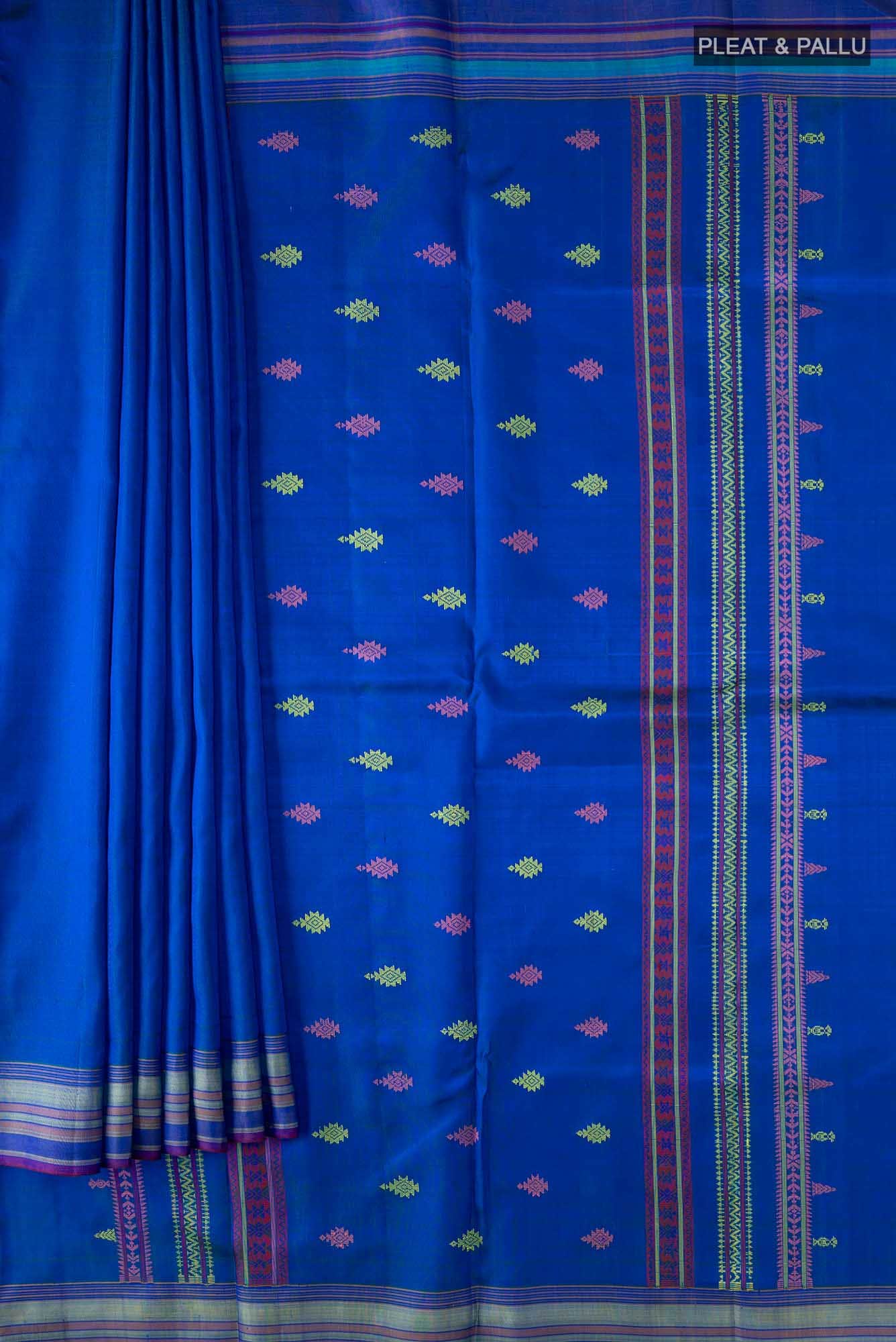Blue Kanchipuram Silk Saree