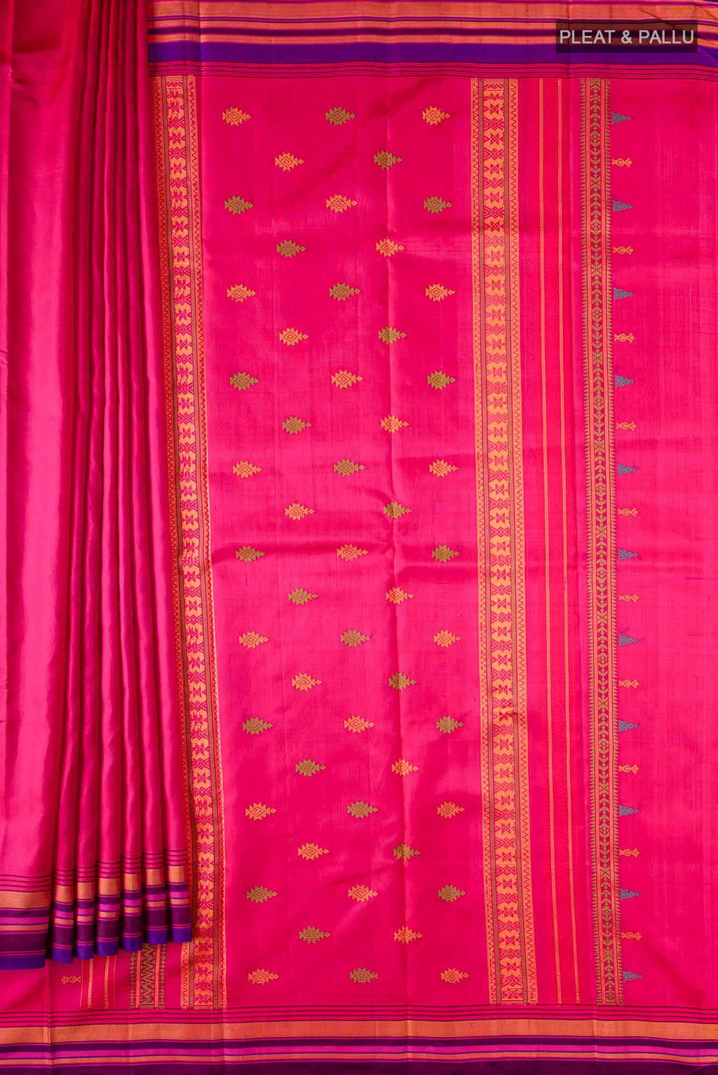 Rani Pink Kanchipuram Silk Saree